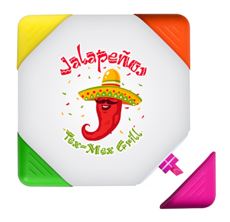 Square Lighter 4 Color Square Shaped Highlighter. 4 highlighters in 1