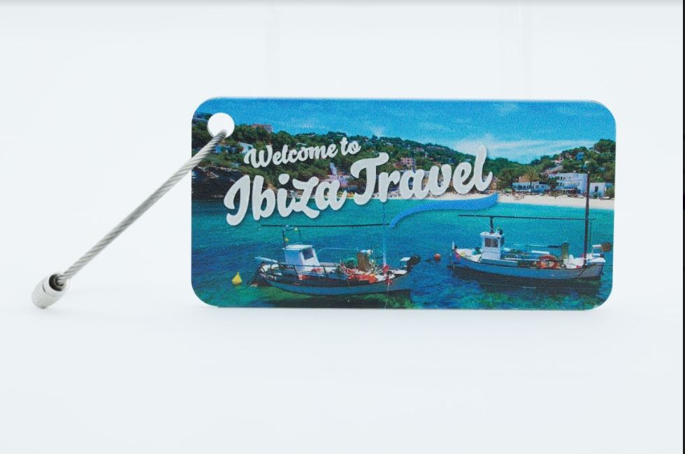 Madison Aluminum Luggage Tag (Silver)