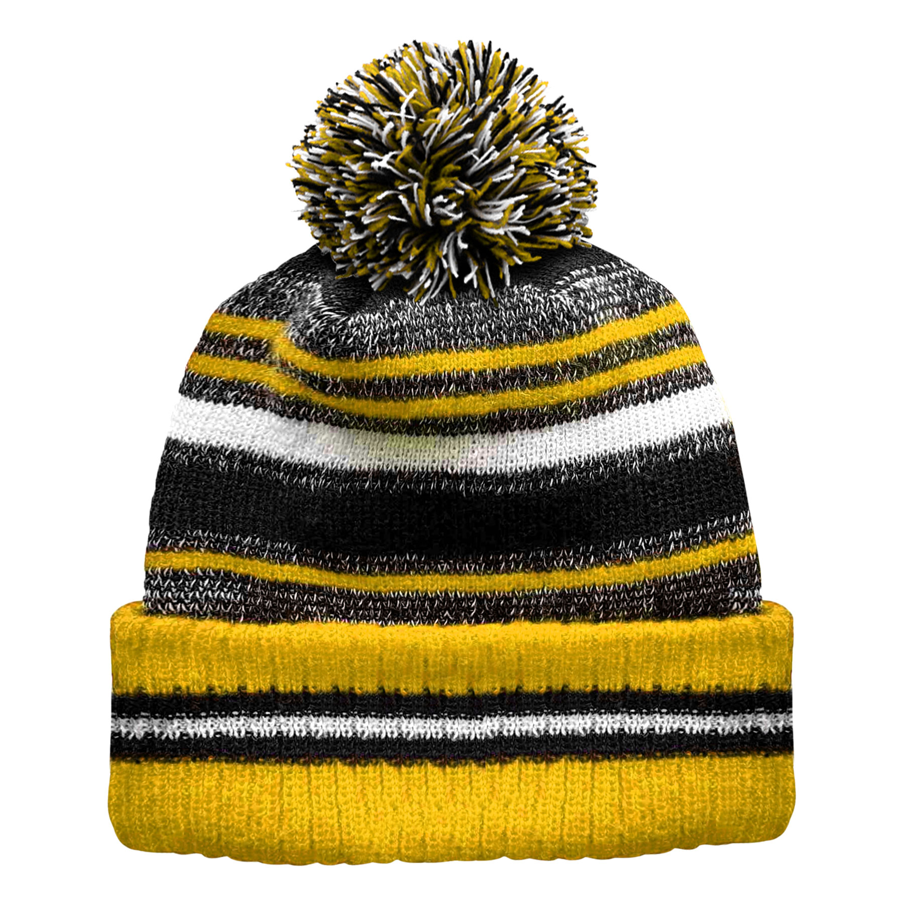 Classic Cuff Winter Beanie Hat with Pom Toque 1