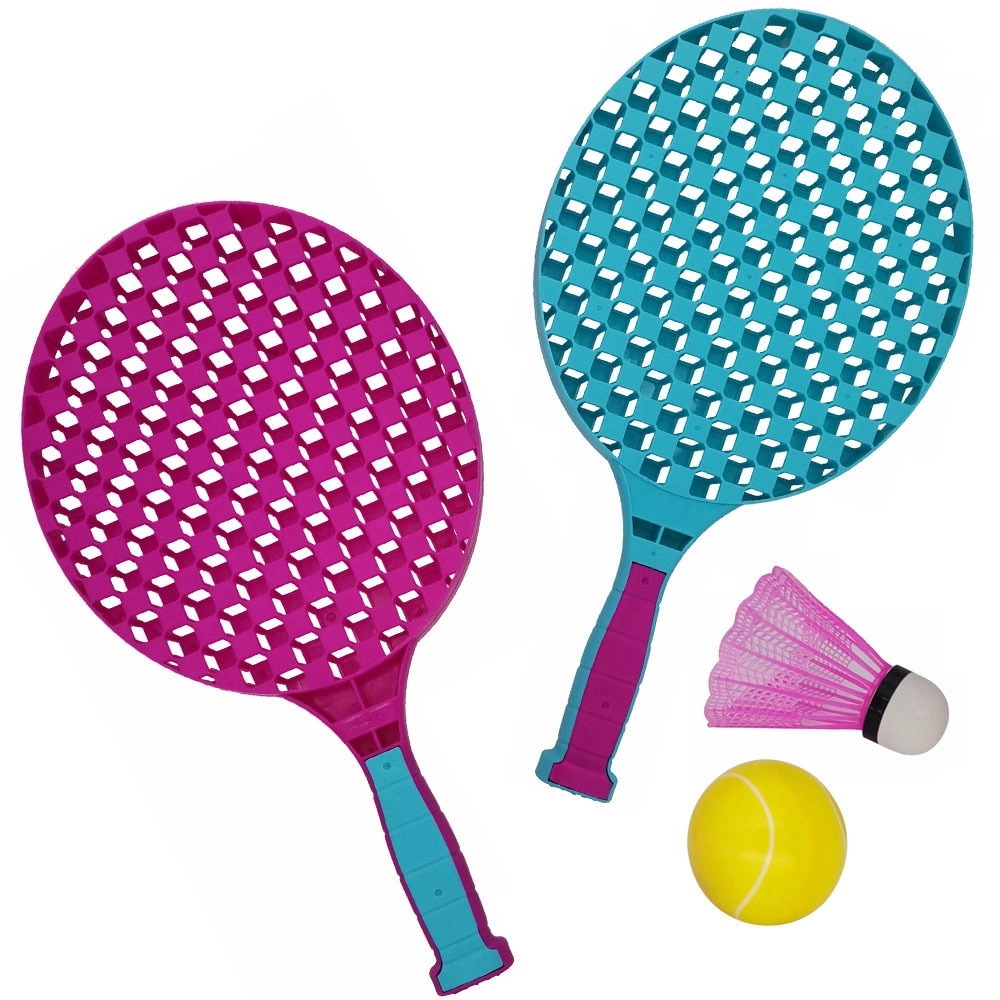 Tennis Racket Set With Sponge Ball & Bounce Shuttlecock Kit 3