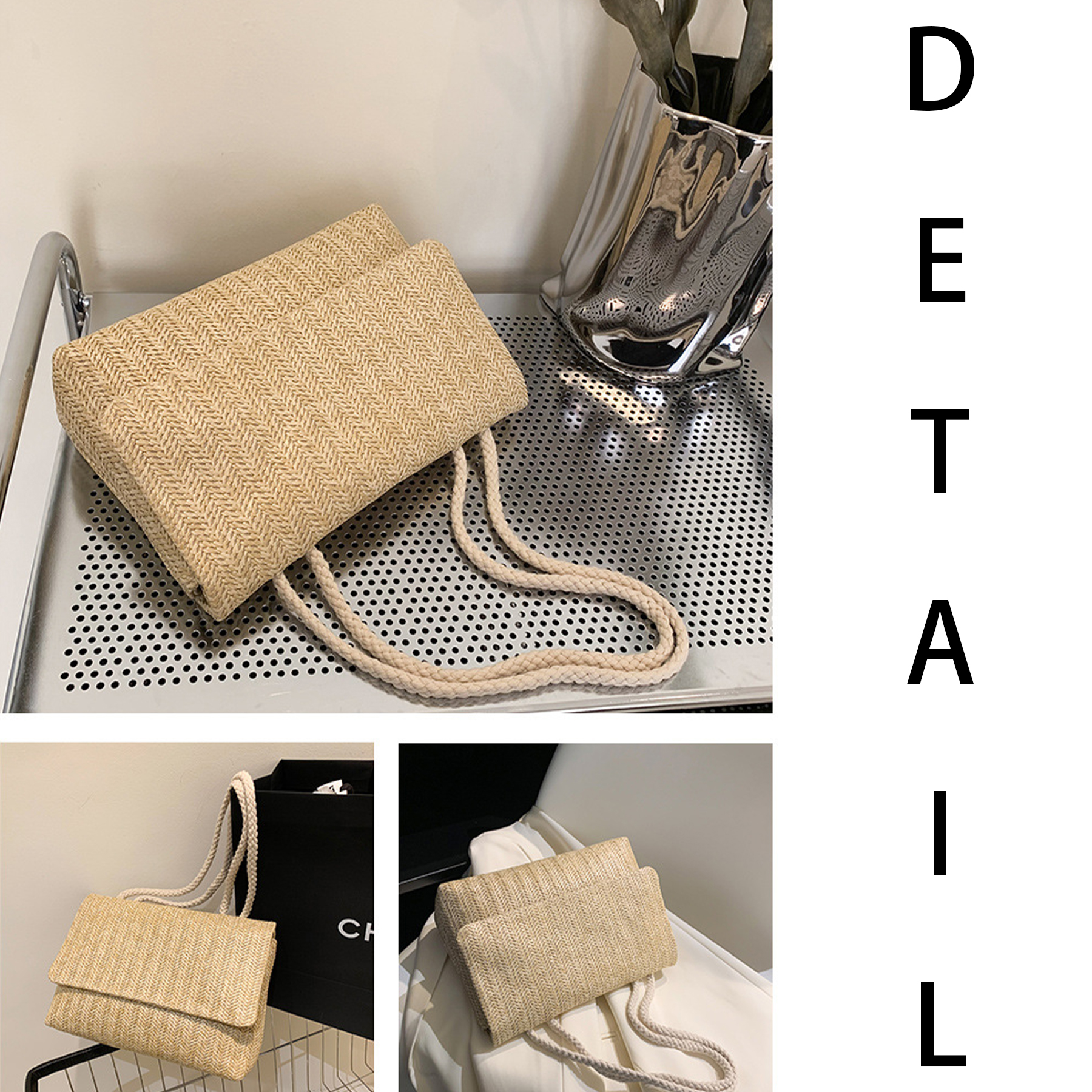 Jute Vacation hand-knitted bag 2