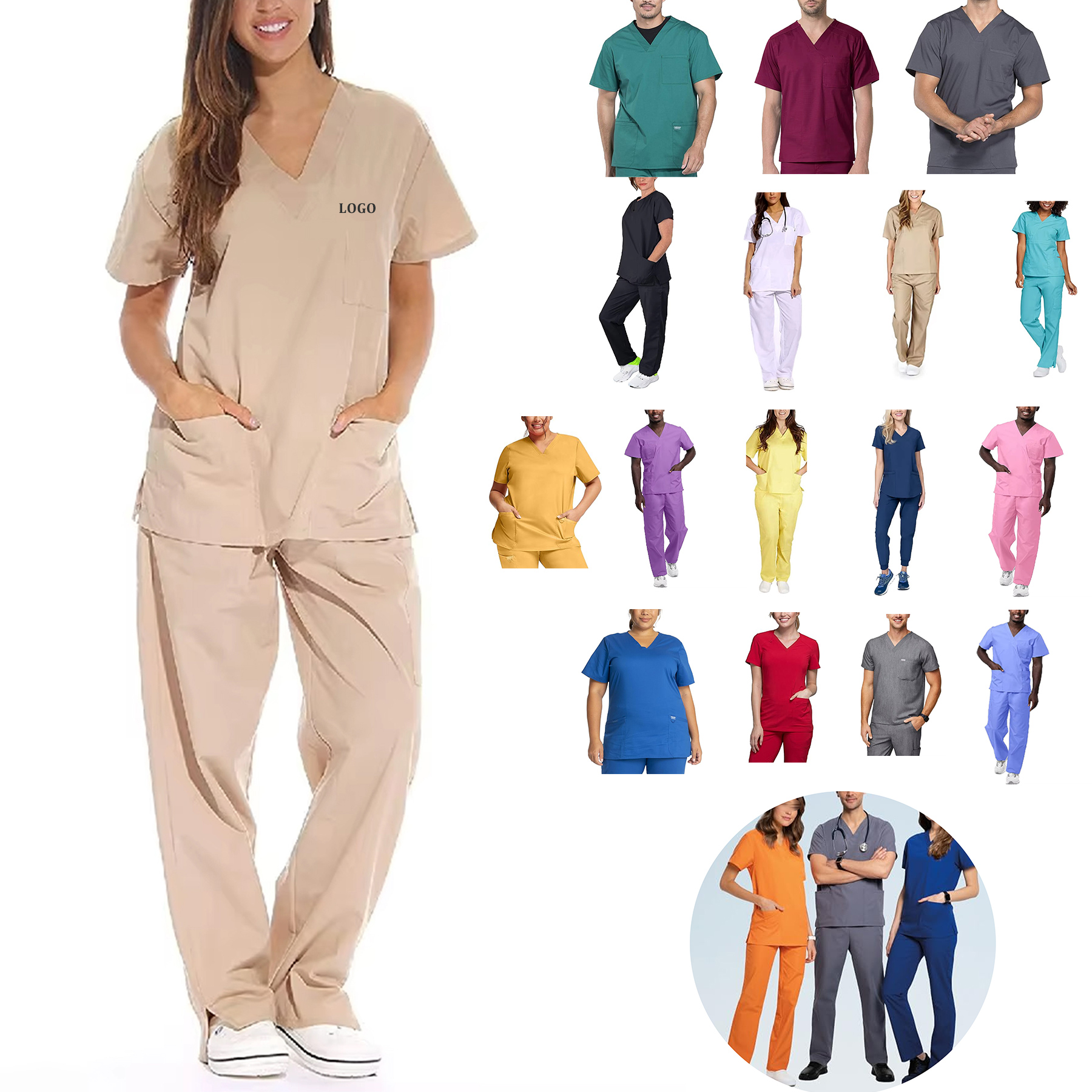 Medical Workwear Scrubs Set 6