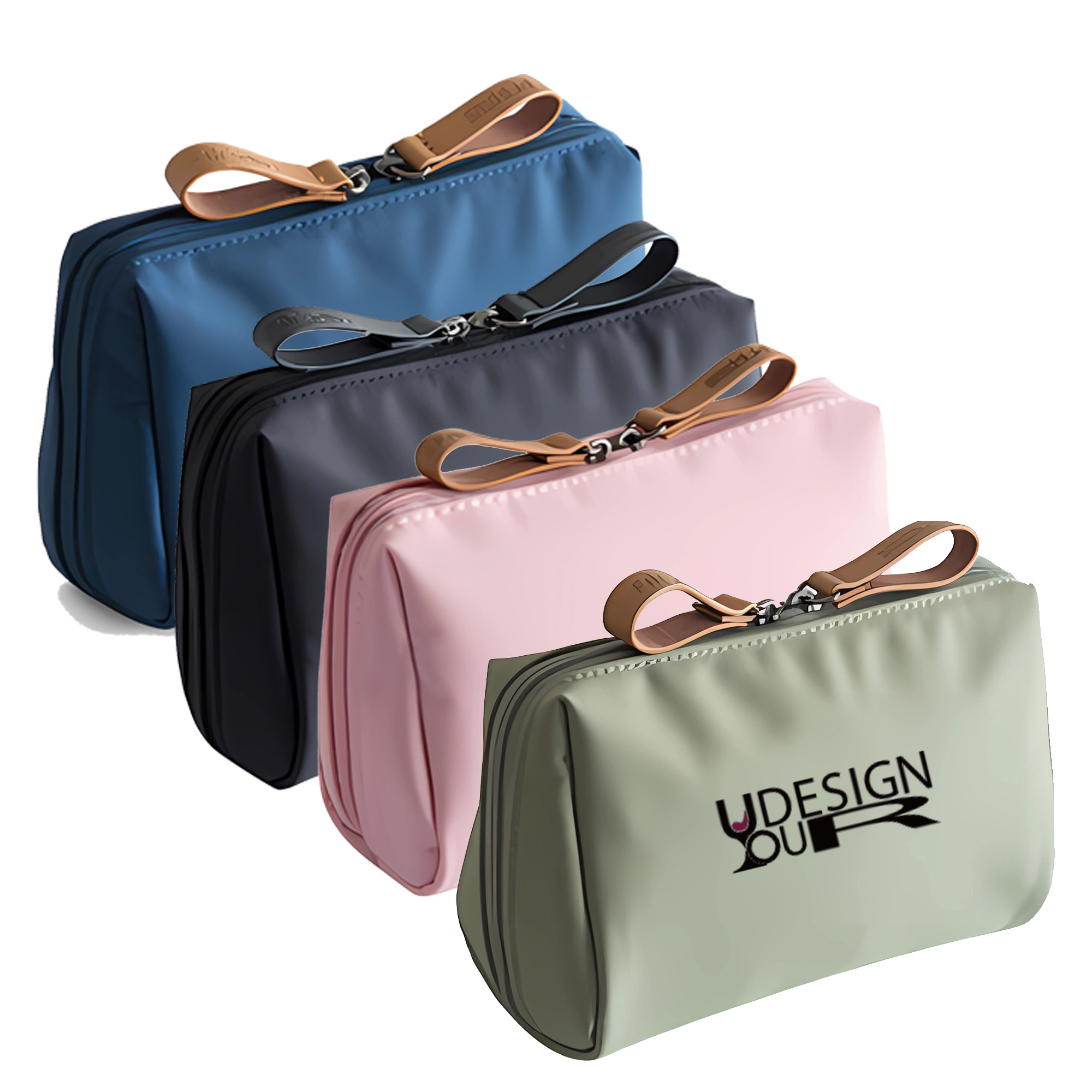 Compact Chic Makeup Bag Travel Daily Use Cosmetic Zippered 8