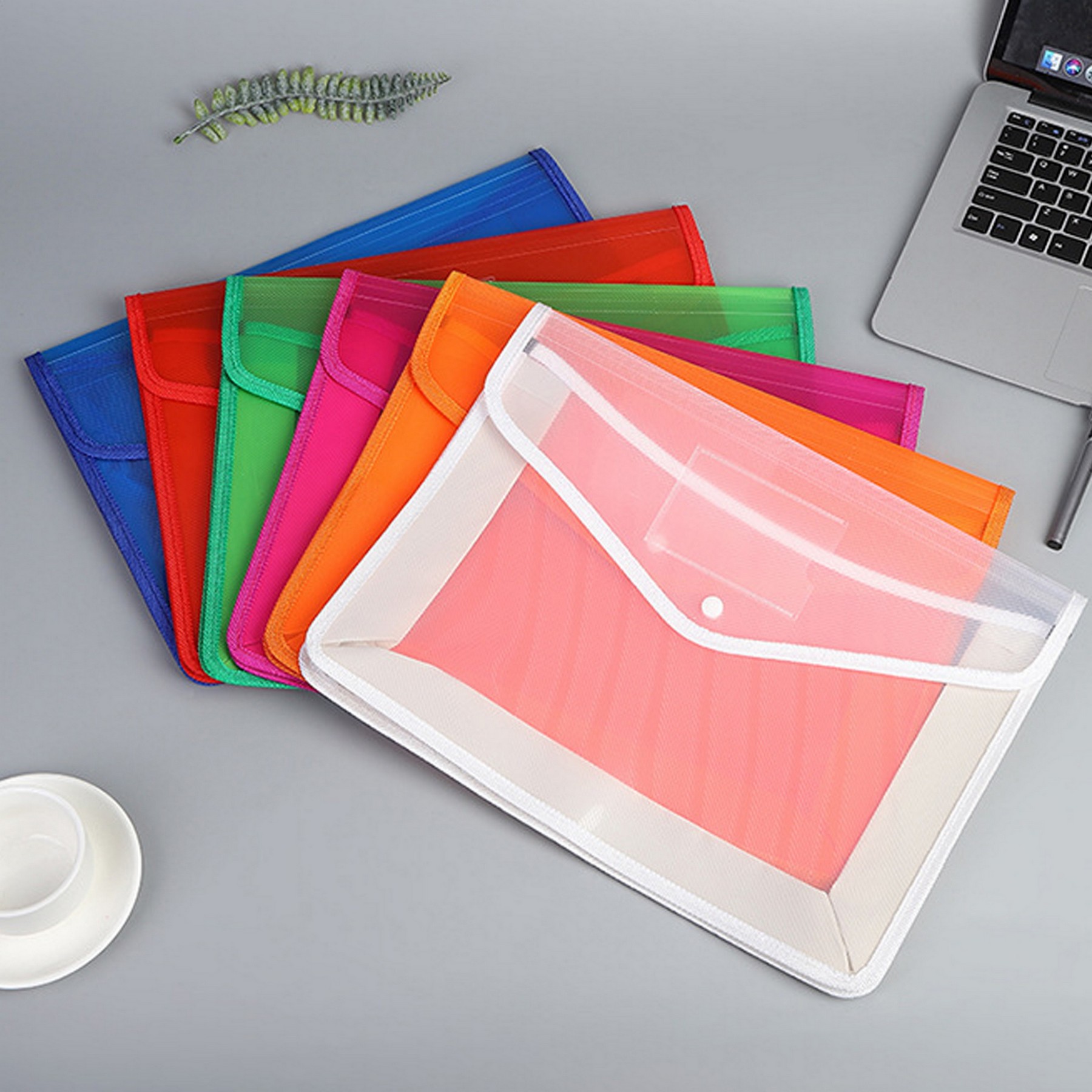 Clear Document Folder With Label Pocket 3