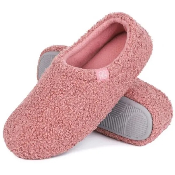 HomeTop Women's Cozy Memory Foam Loafer Slippers 10
