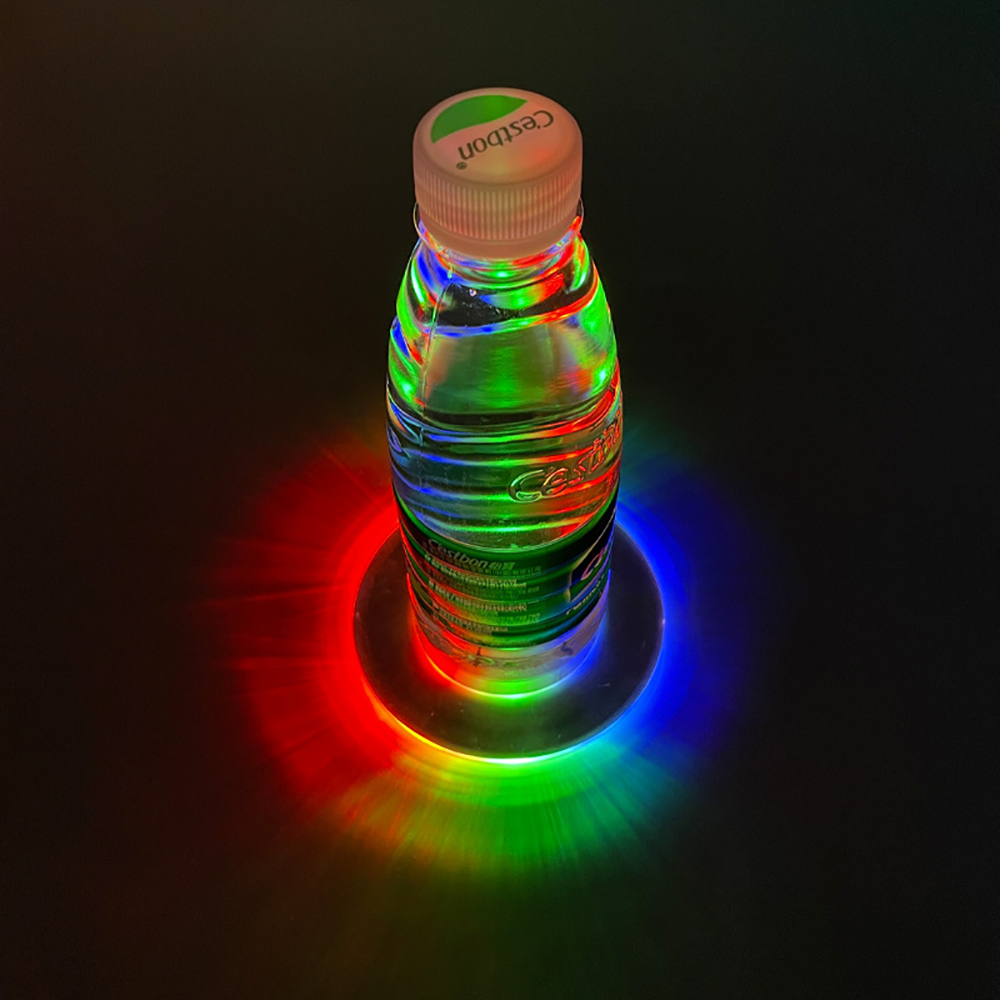 10cm LED Luminous Coaster Cup Mat 6