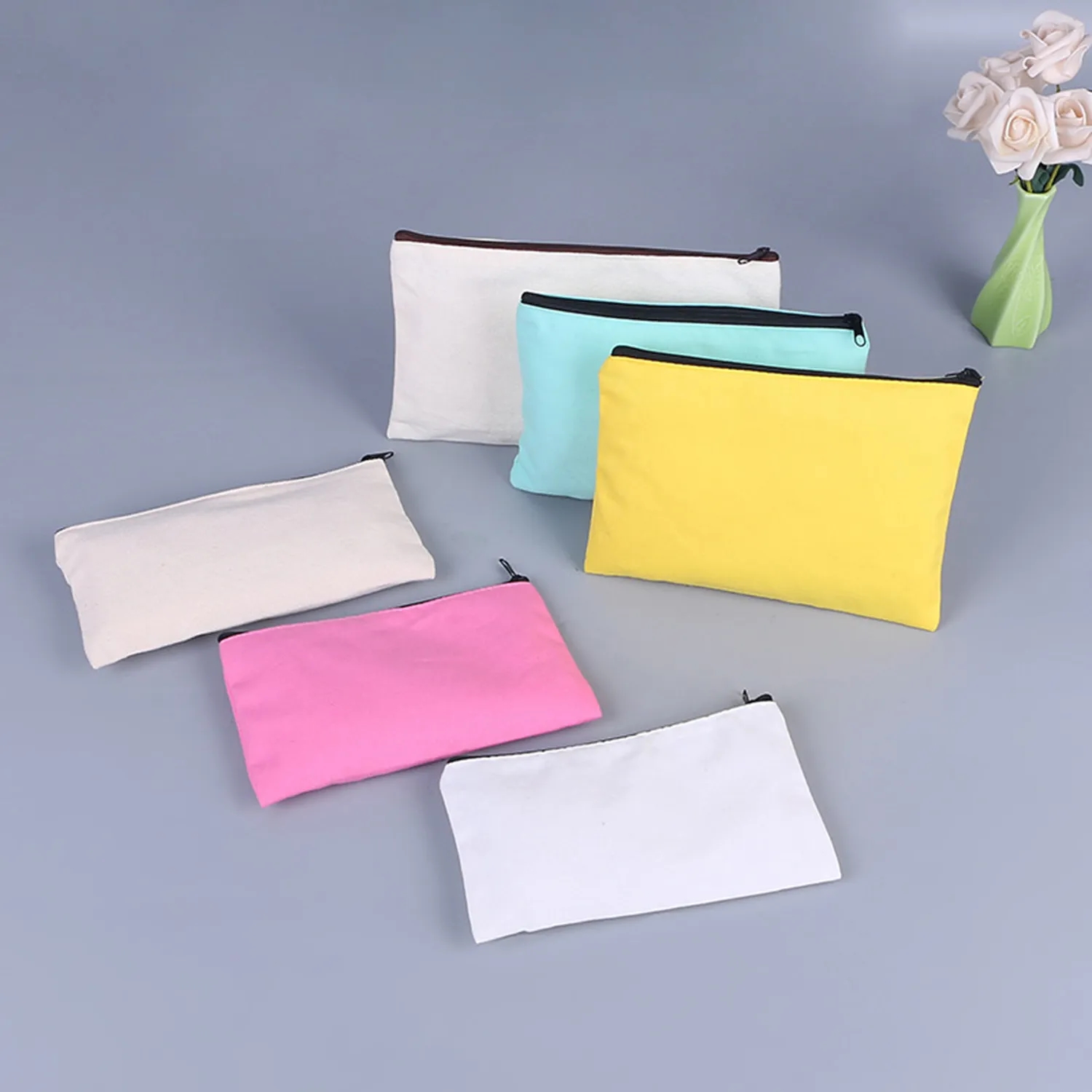 Zipper Custom Canvas Pencil Case 3