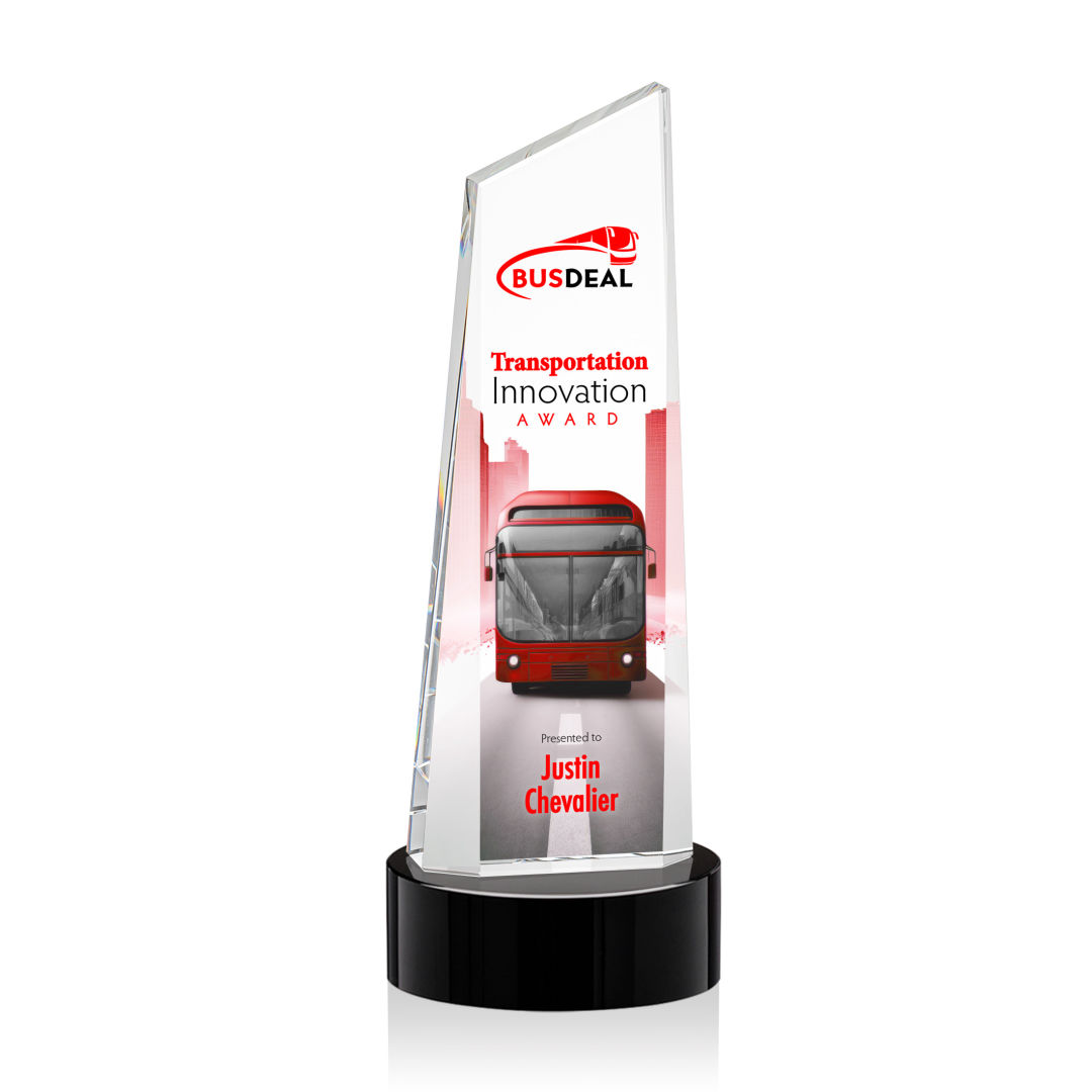Belmont Tower VividPrint™ Award on Stanrich - Black 16
