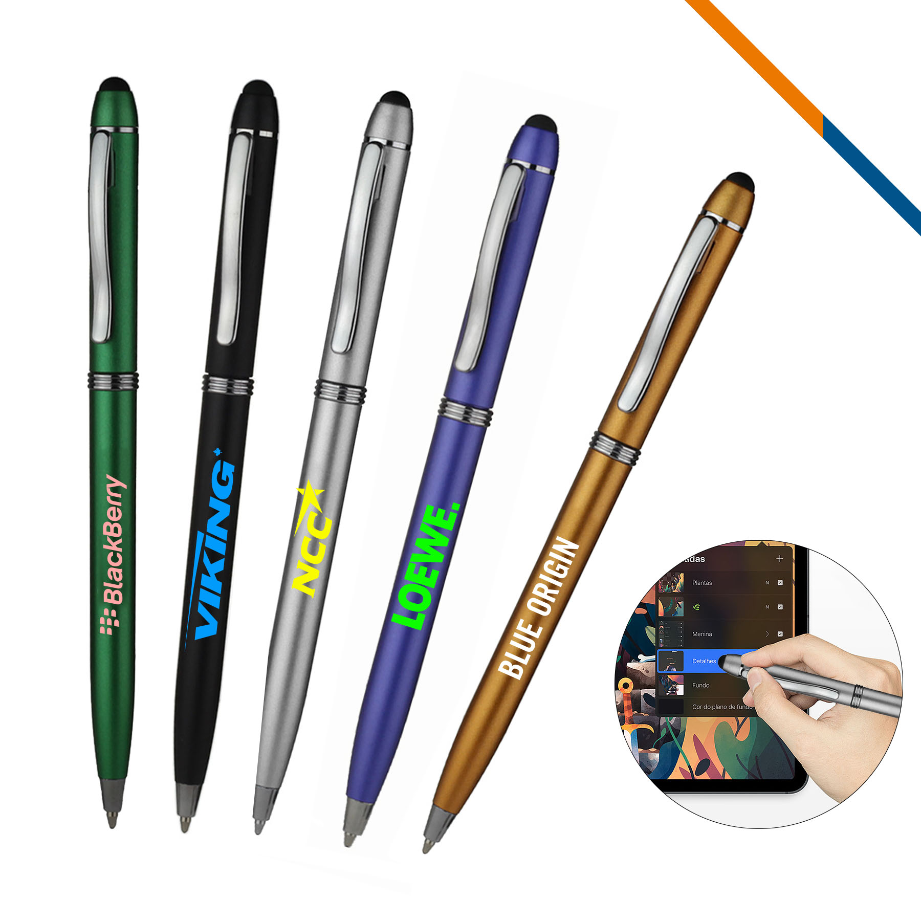 Scolate 2in1 Stylus Ballpoint Pen 2