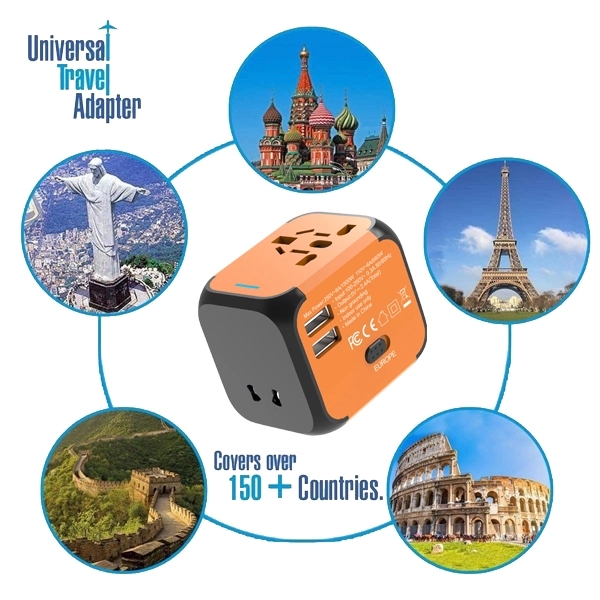 Power Adapter Worldwide for European USA AUS UK 3