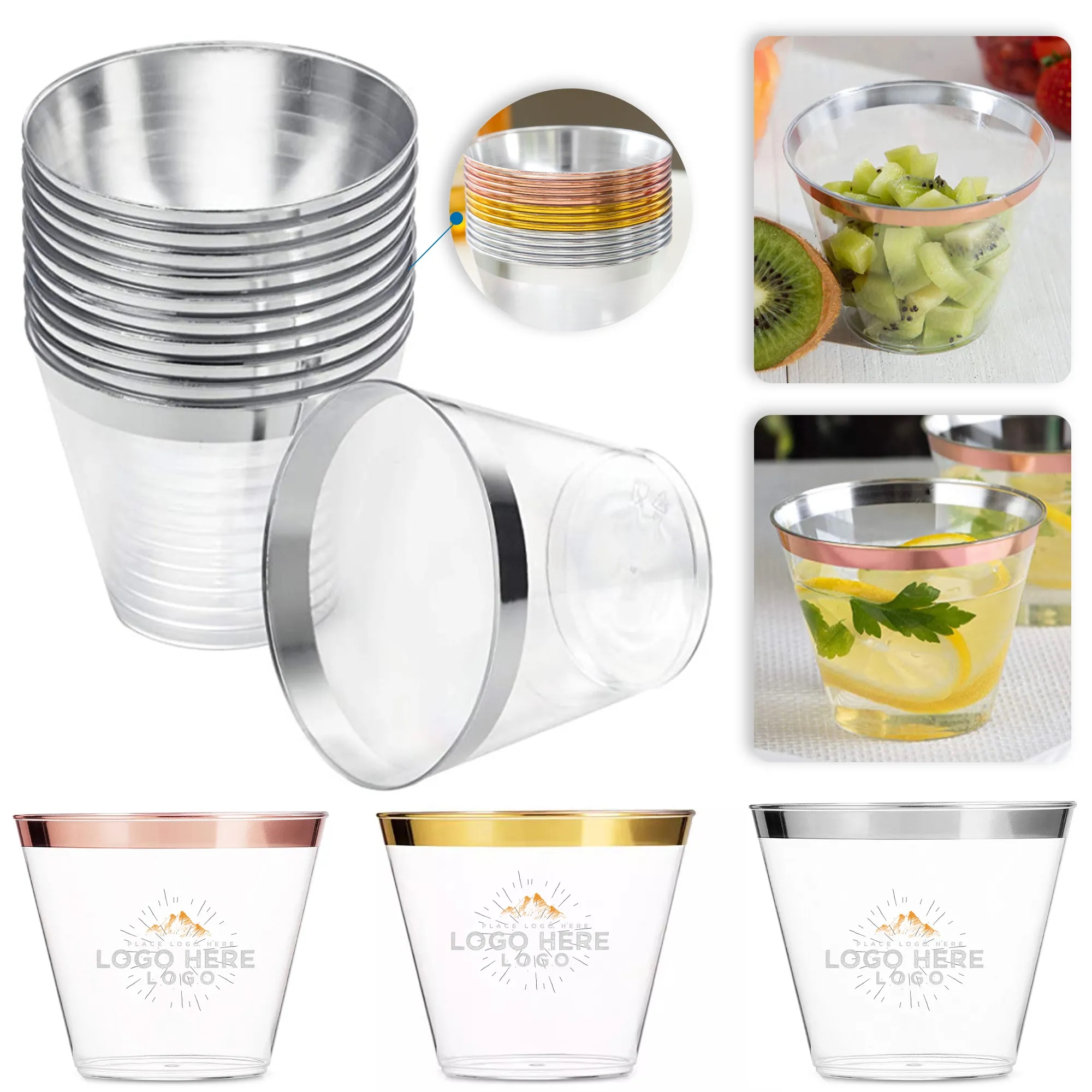9 oz Disposable Clear Cups 7