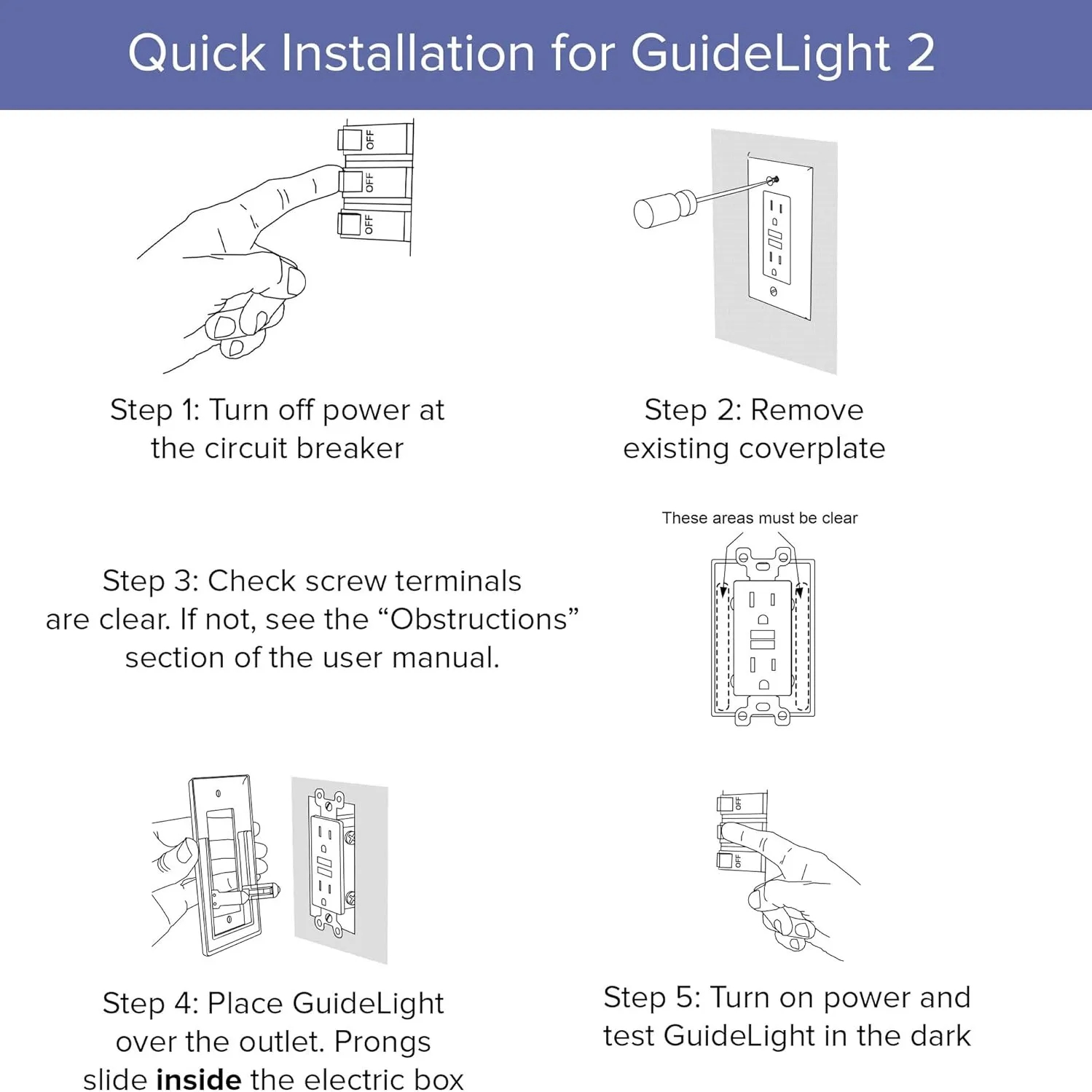 LED Outlet Cover Night Light 3