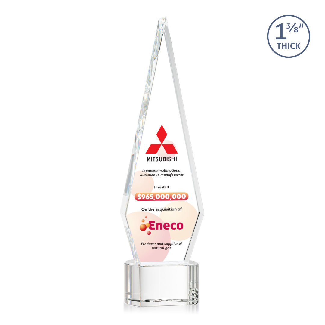 Springfield VividPrint™ Award on Paragon Base - Clear 10