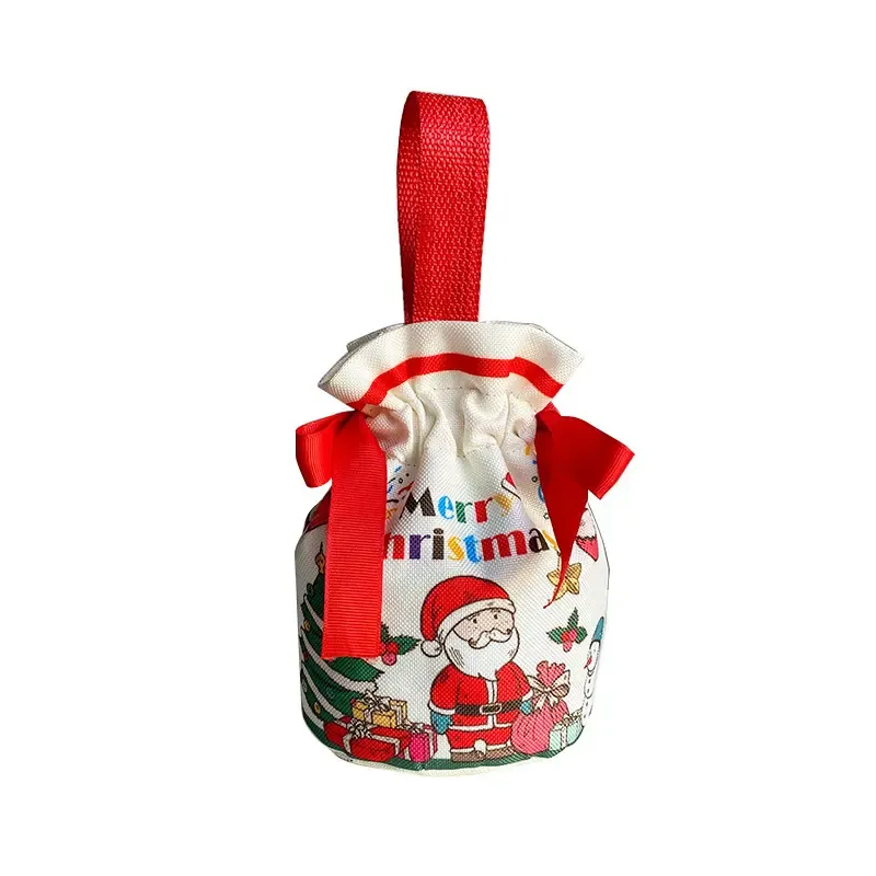 Christmas Apple Storage Drawstring Bag 4