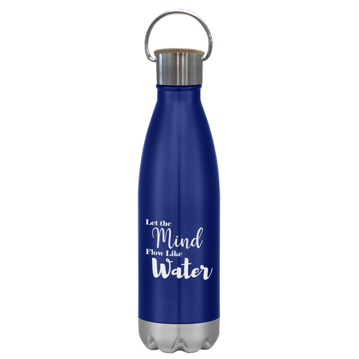 16 Oz. Swiggy Stainless Steel Bottle With Bamboo Lid, custom water bottle with logo imprint 16