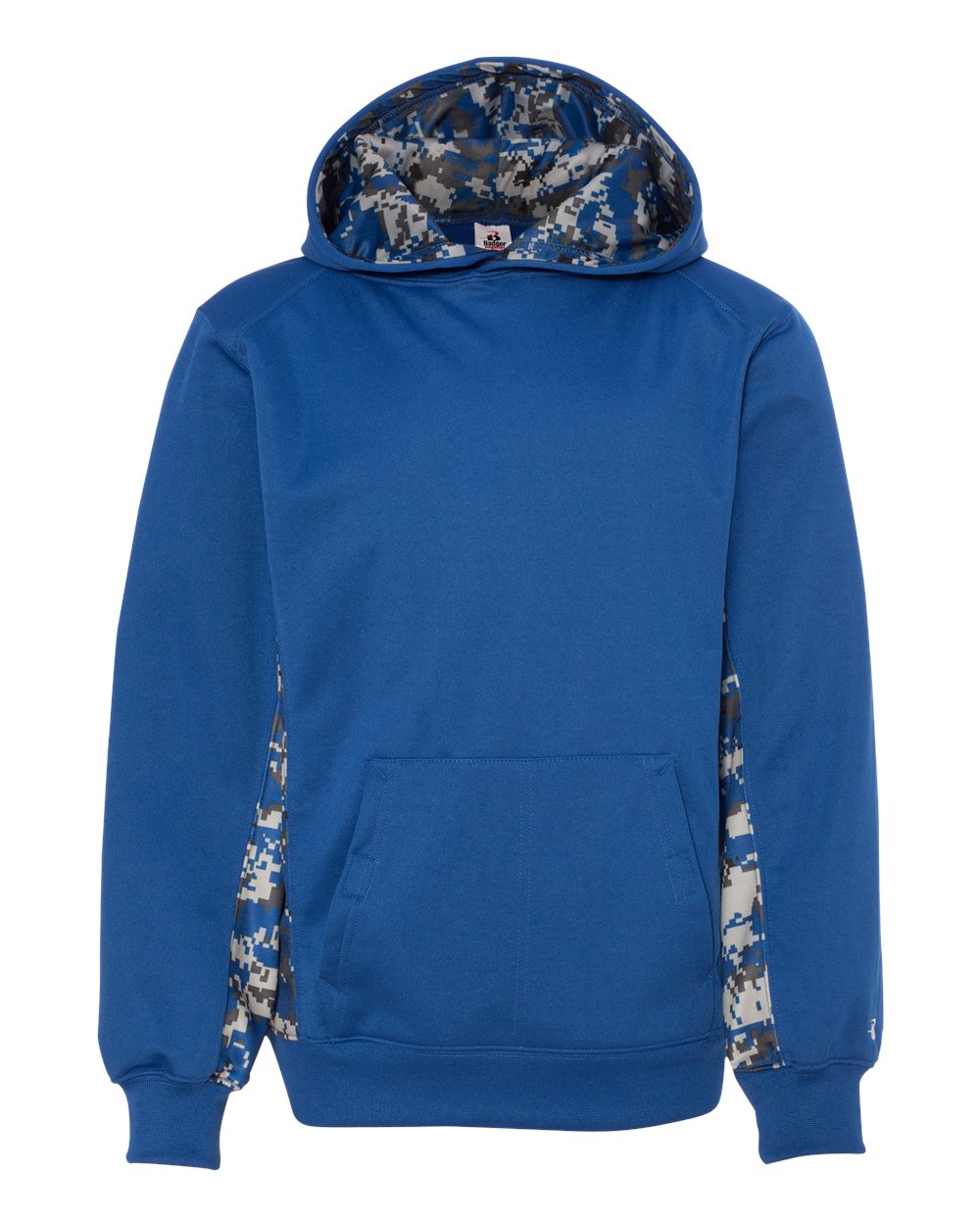 Youth Digital Camo Colorblock Performance Fleece Hooded Sweatshirt - 2464 26