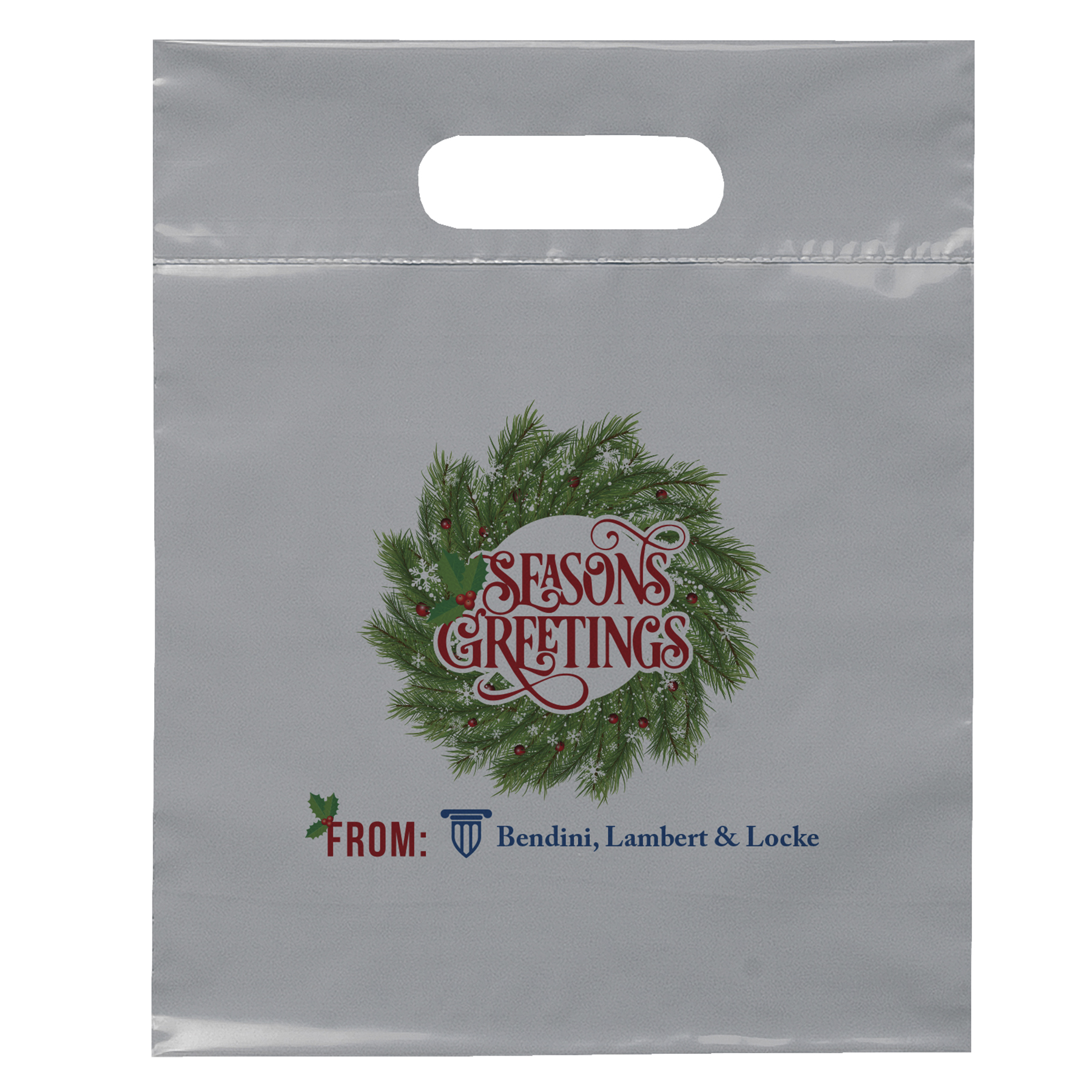 Die Cut Handle Bag - 9 1/2W x 12H - Dynamic Color 3