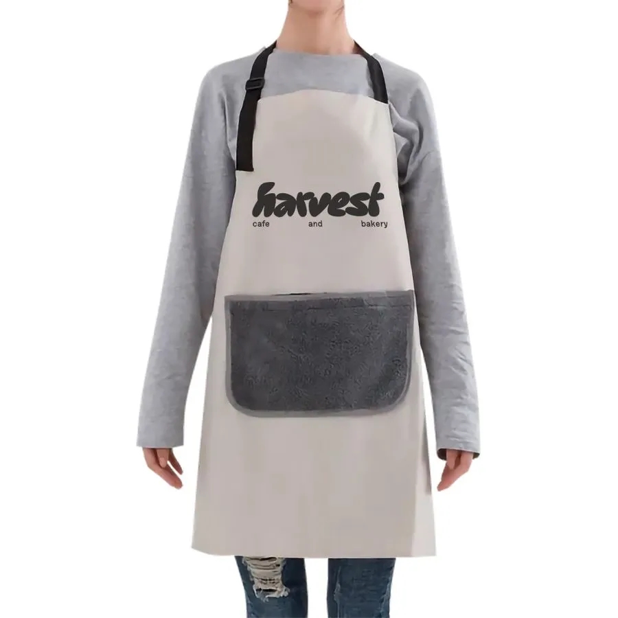 Floral Apron with Hand Wiping Pocket 9