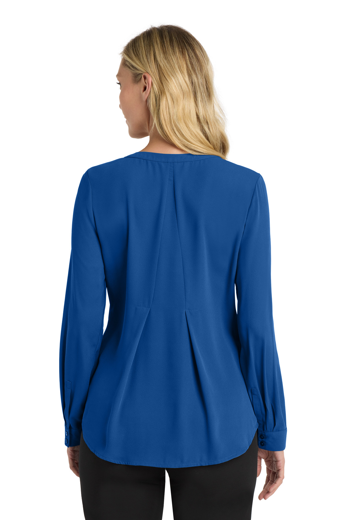 Port Authority Women's Long Sleeve Button-Front Blouse. LW700 11