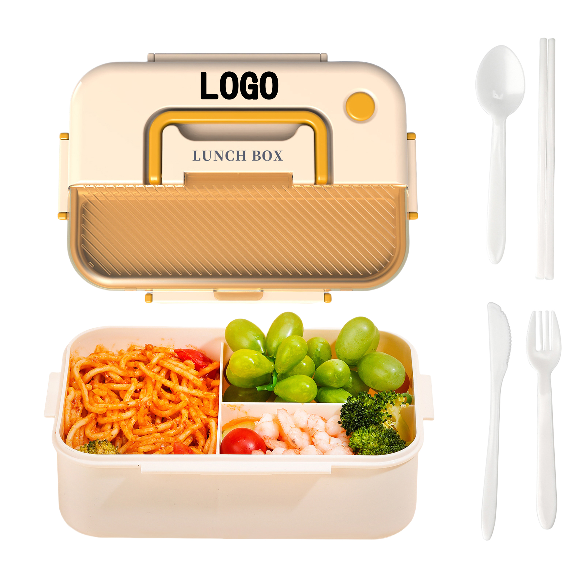 Large Capacity Divider Lunch Box 2