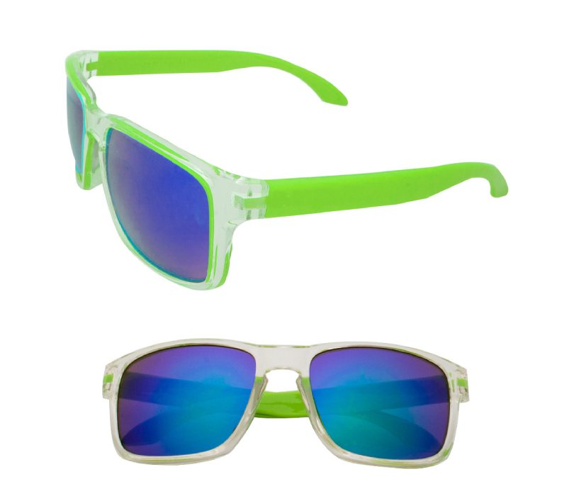 Two-Tone Mirror Lenses Polycarbonate Sunglasses 7
