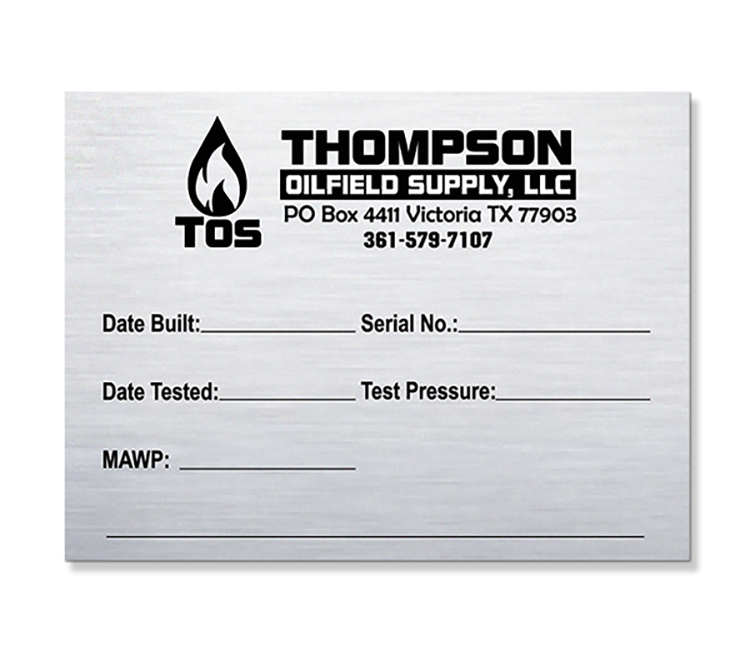 Full color/industrial metal plates 9-12 sq" 5
