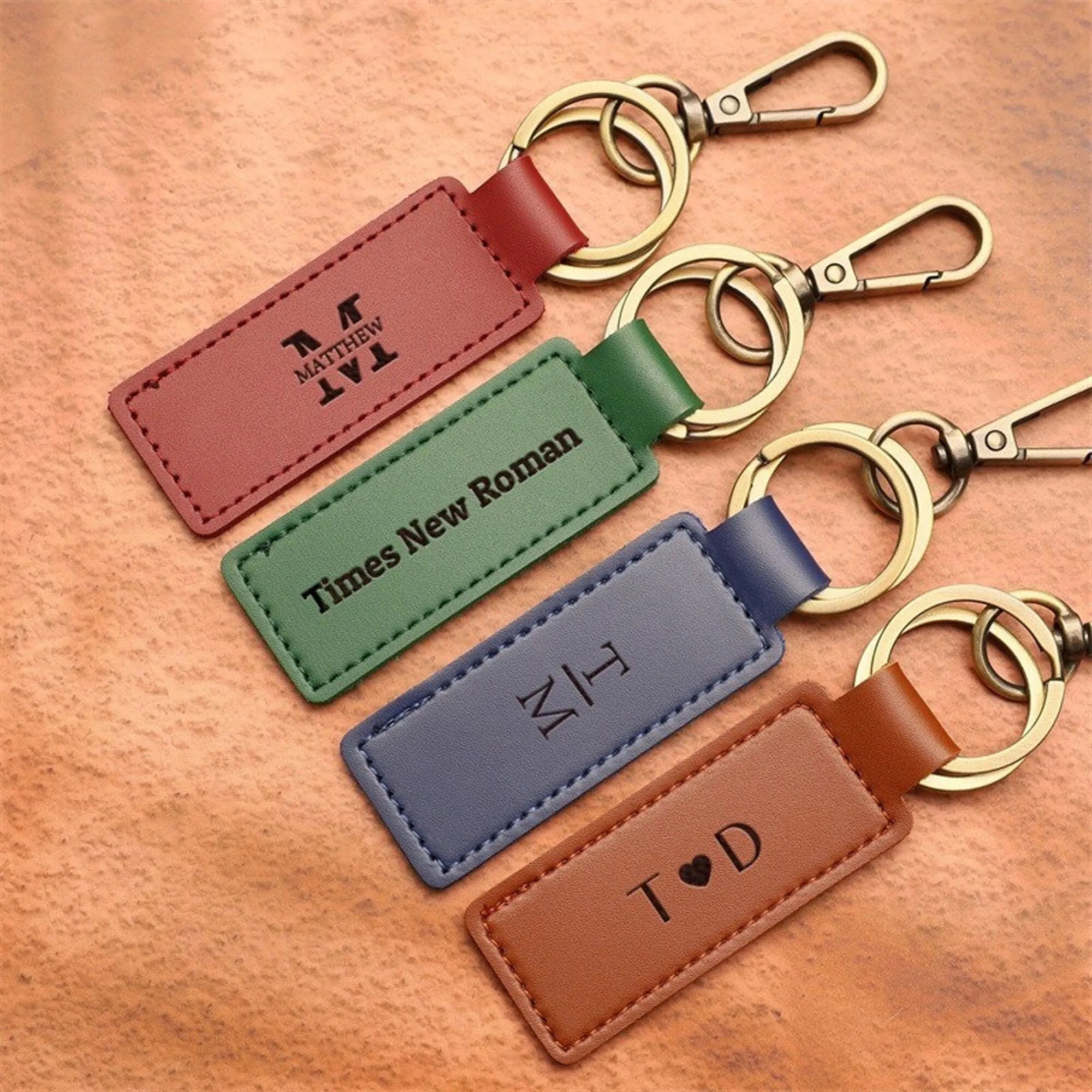 Leather Car Keychain Accessories And Pendants 9