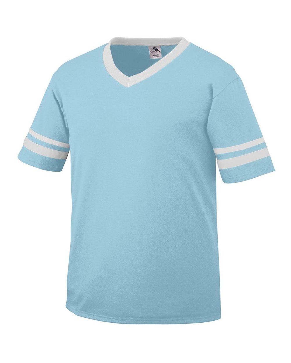 V-Neck Jersey with Striped Sleeves - 360 55