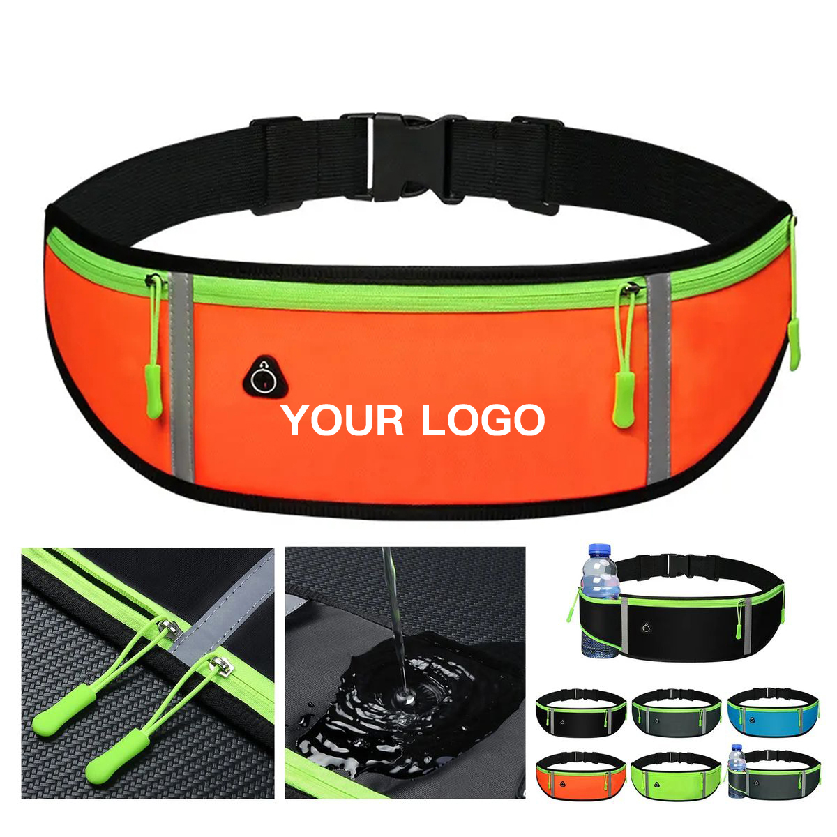 Waterproof Nylon Waist Bag 19 Inch for Outdoor Sports 2