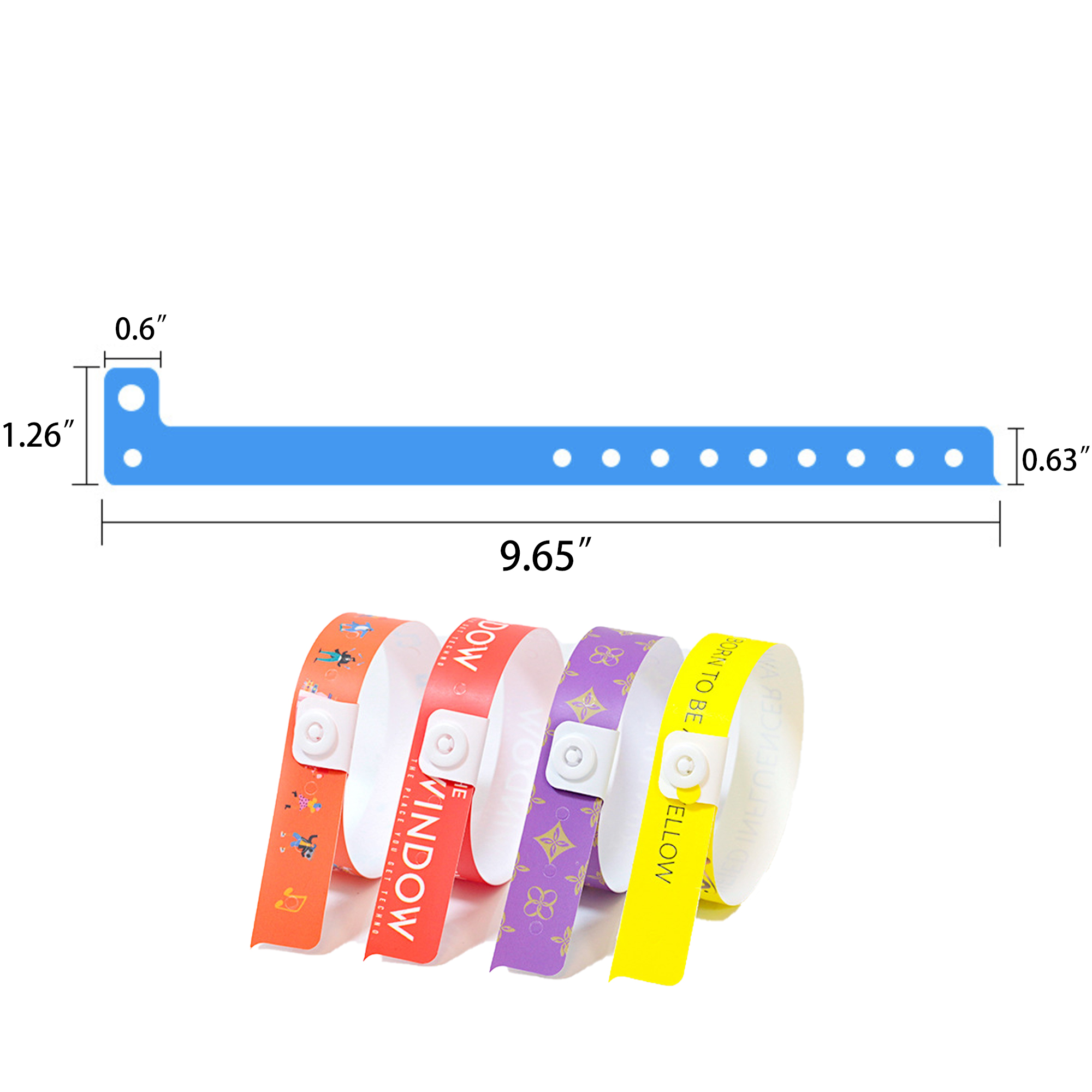 Custom L-Shaped PVC Flexible Press Wristband 2
