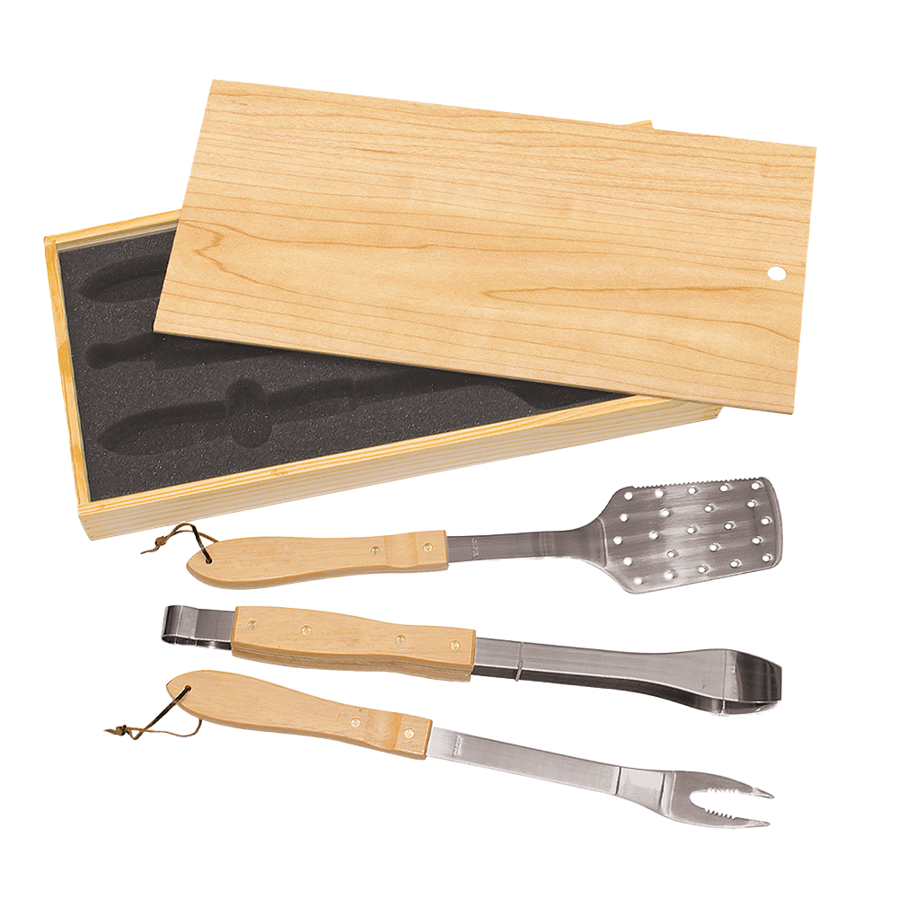 3-Piece Rosewood BBQ Set