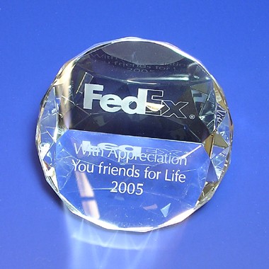 Optic Crystal Paperweight 2