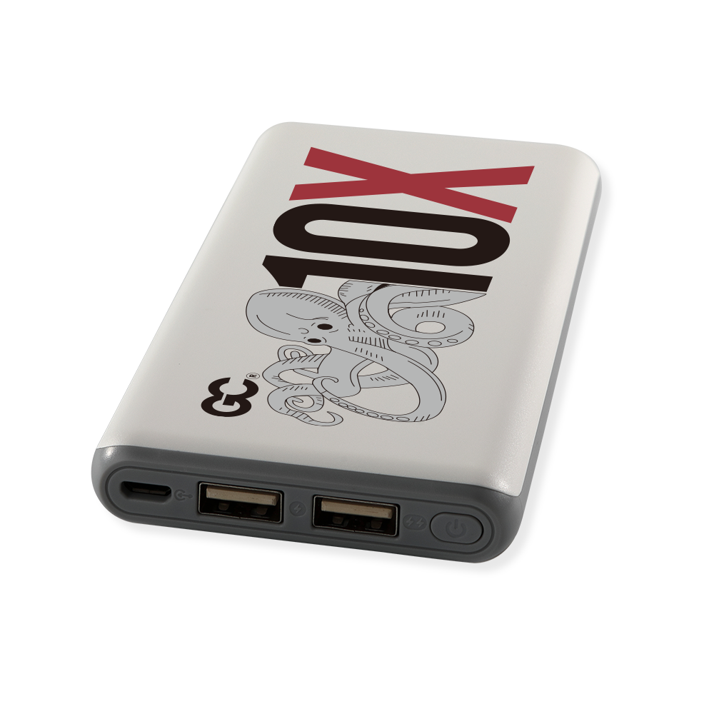 SlimCharge 10,000mAh Dual-Port Power Bank 1