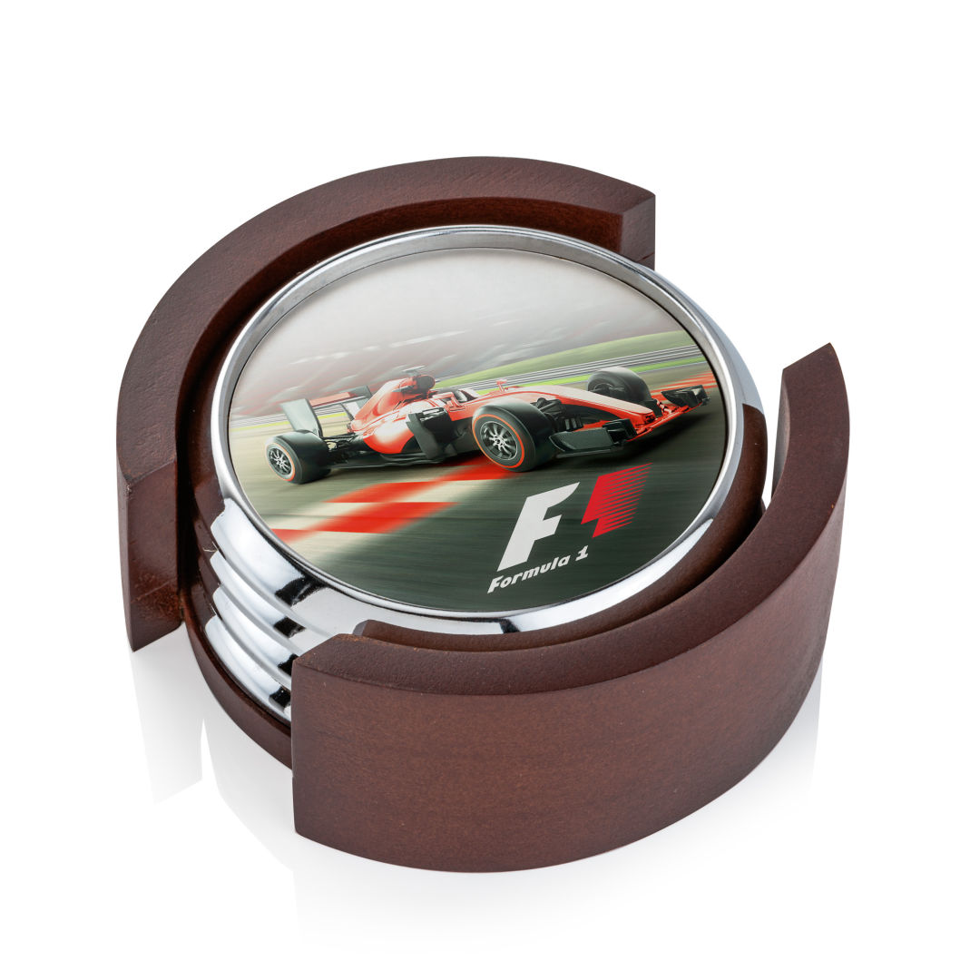 Danville VividPrint™ Coaster on Colfax Base - Set of 4 9