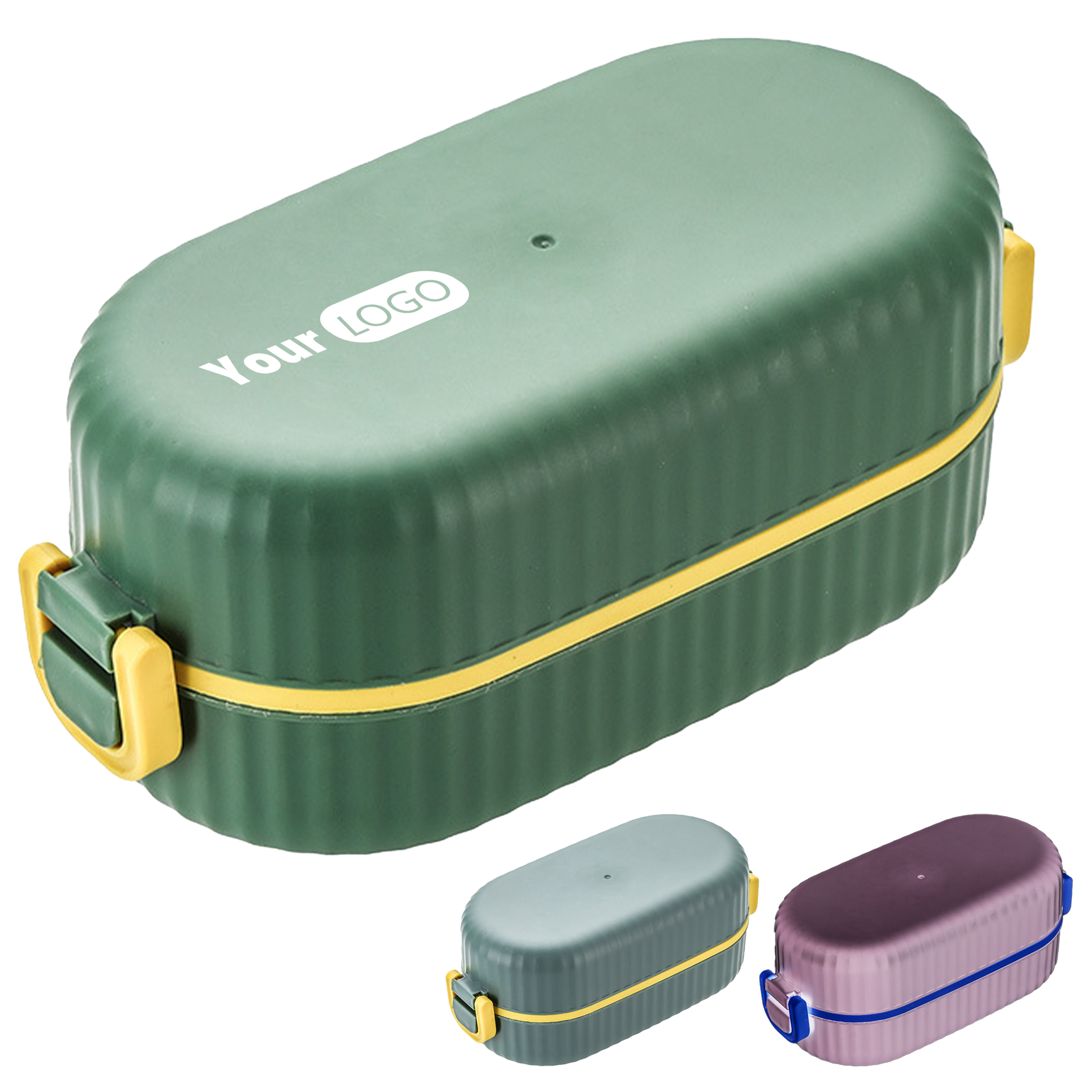 Plastic Convenient Double-Layer Lunch Box 2