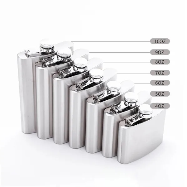 10oz 304 Stainless Steel Pocket Hip Flask Wine Pot 3