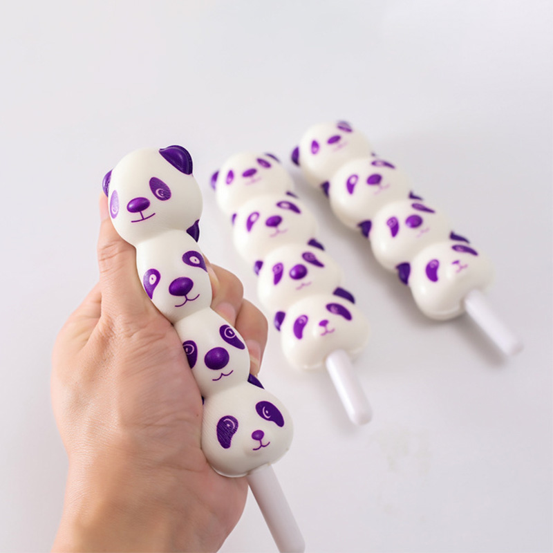 2 in 1 Squishy Pandas Ball Pen and Squeeze Toy 6