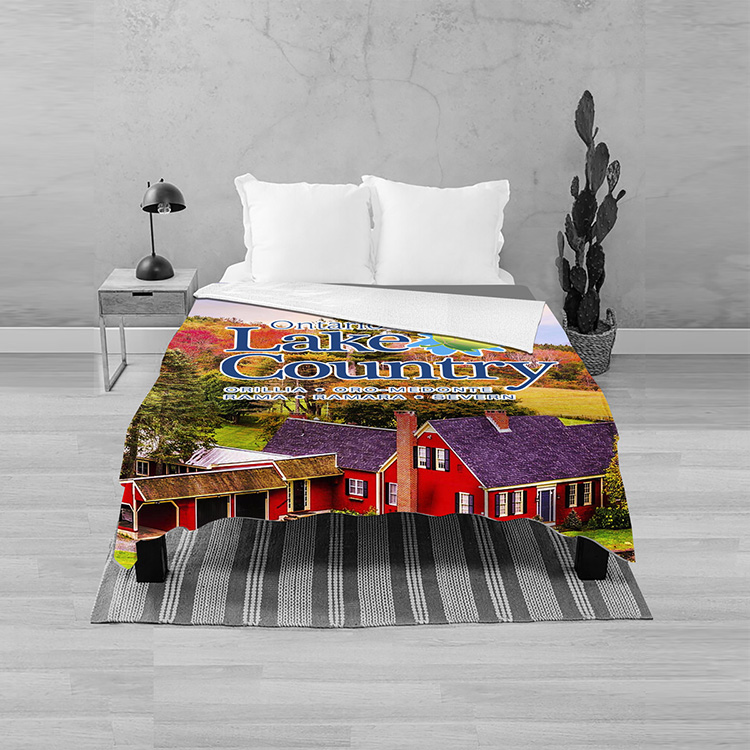 "JUNEAU" Sherpa 50" x 60" Blanket – Full Color 5