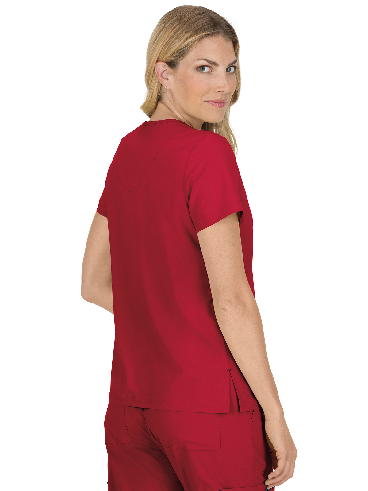 koi - Basics - Women's Four-Pocket Stretch V-Neck Becca Top 60