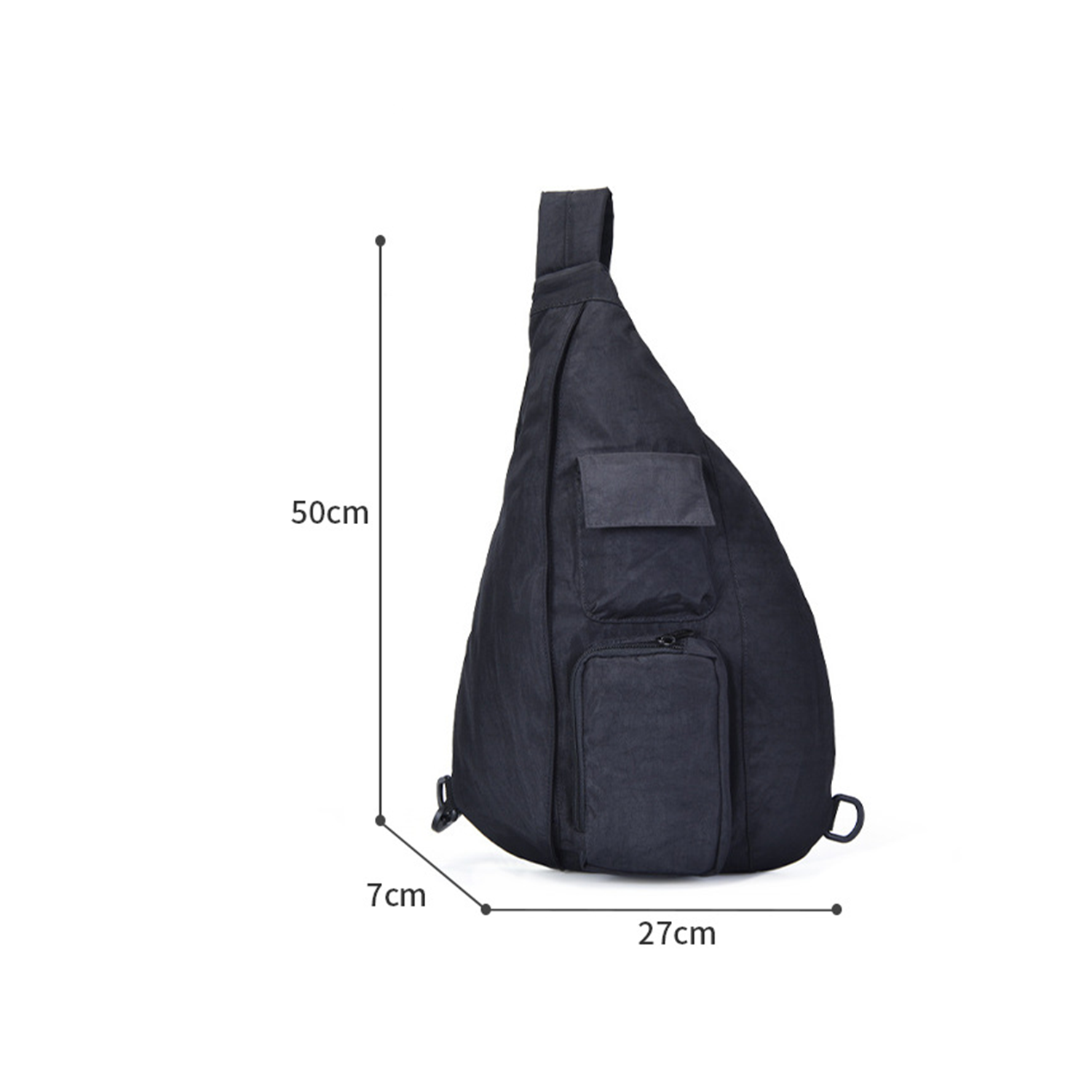 Sling Chest Bag with Adjustable Rope Shoulder Strap 2