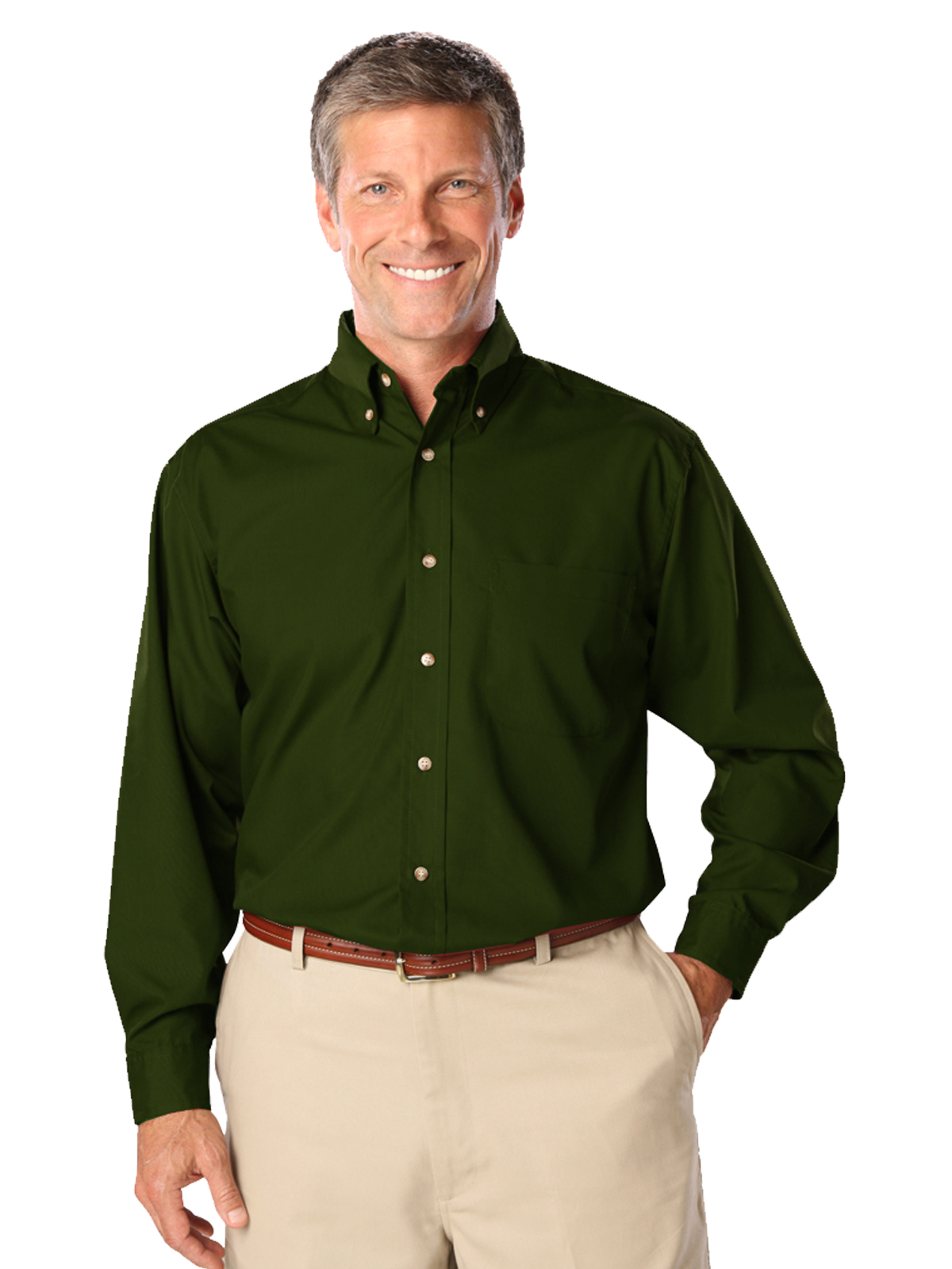 Blue Generation - Men's 1-Pocket Superblend Poplin Shirt 63