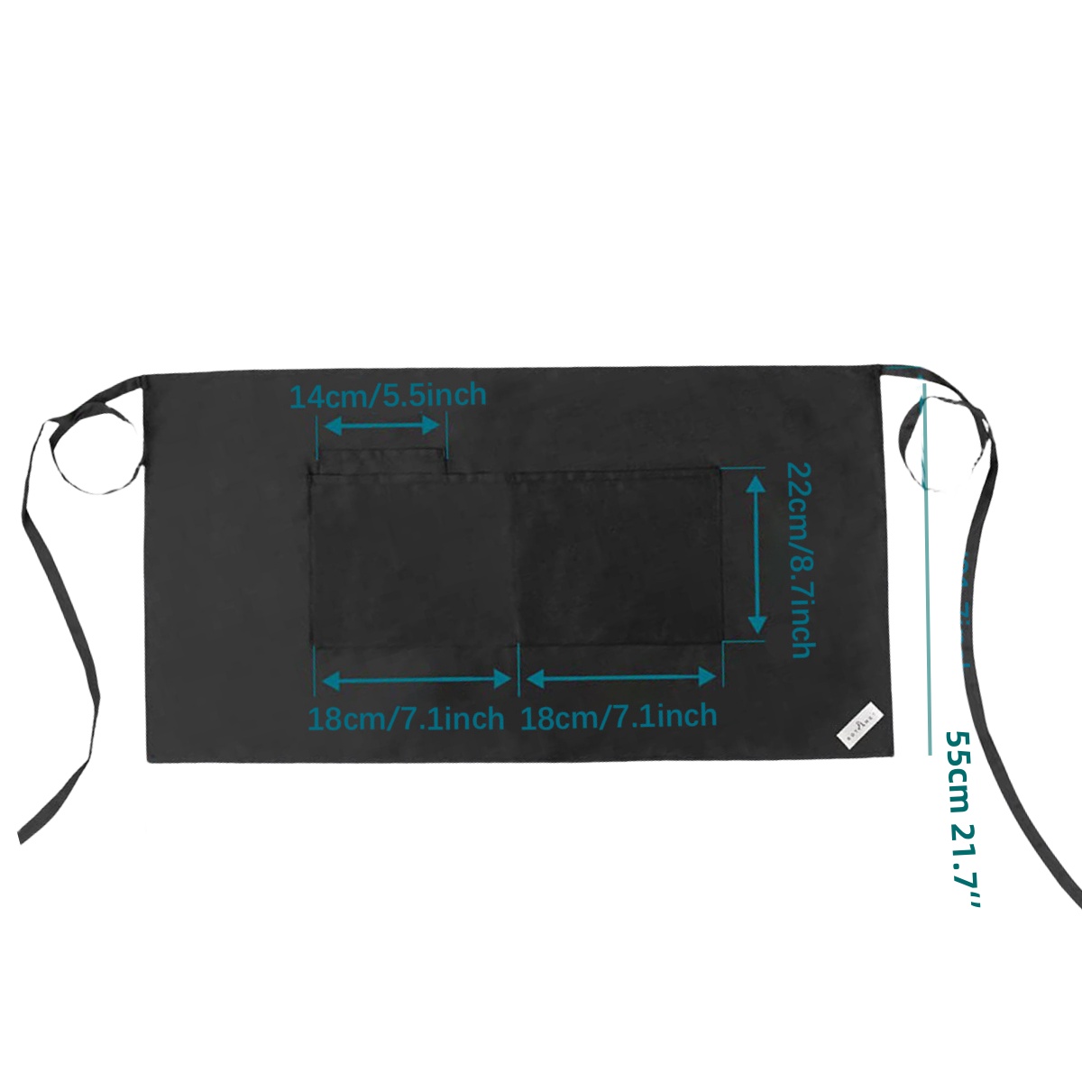Waist Apron with 3 Pockets 3
