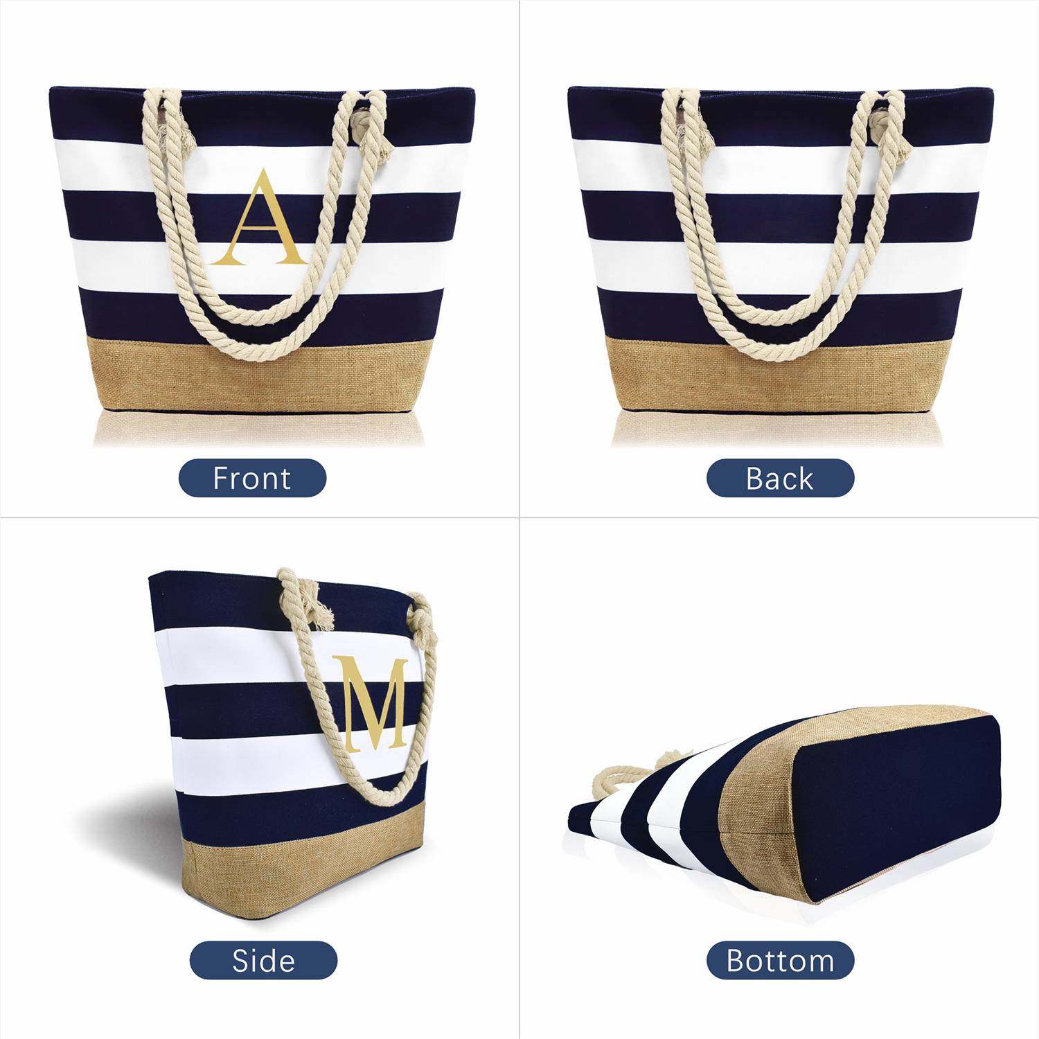 Canvas Tote Bag, custom tote bag with logo imprint 3