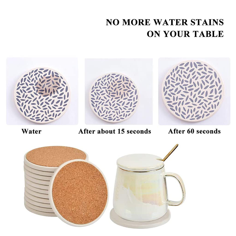 Absorbent Ceramic Coaster 3
