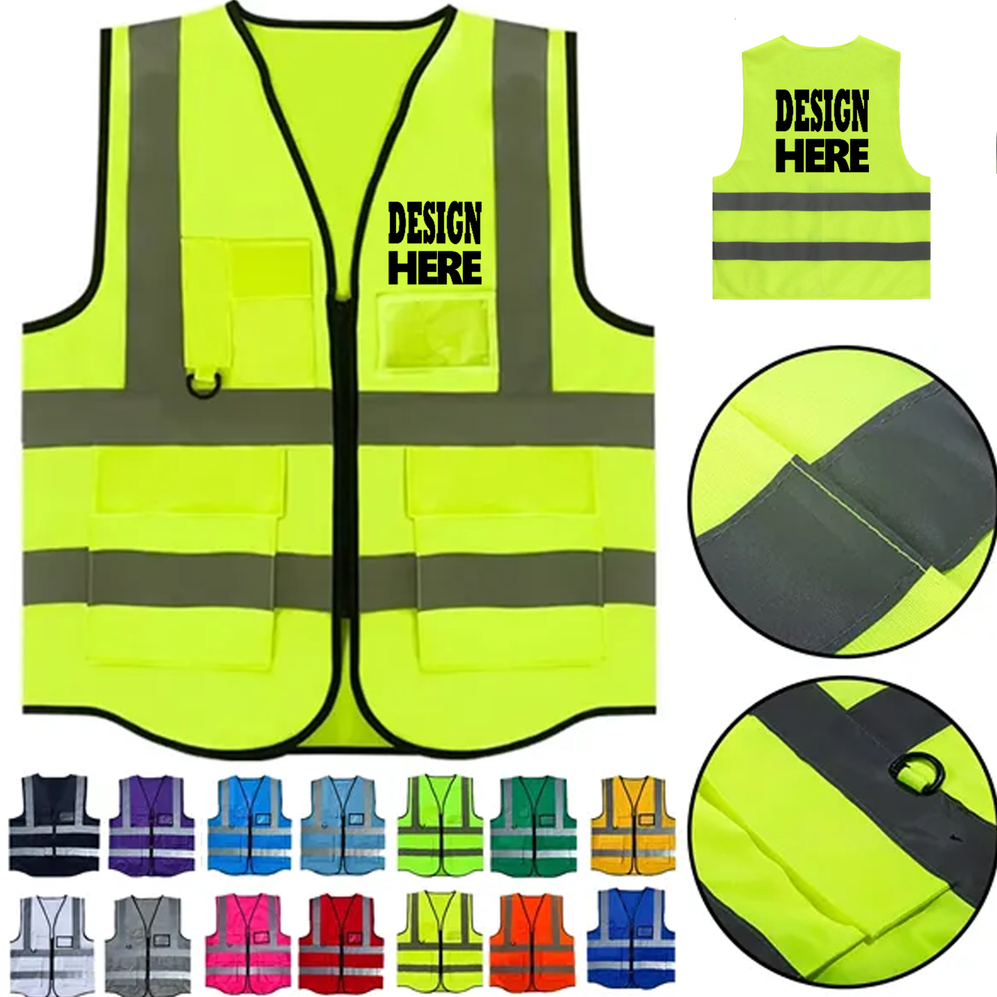 High Visibility Reflective Safety Vest for Work 2