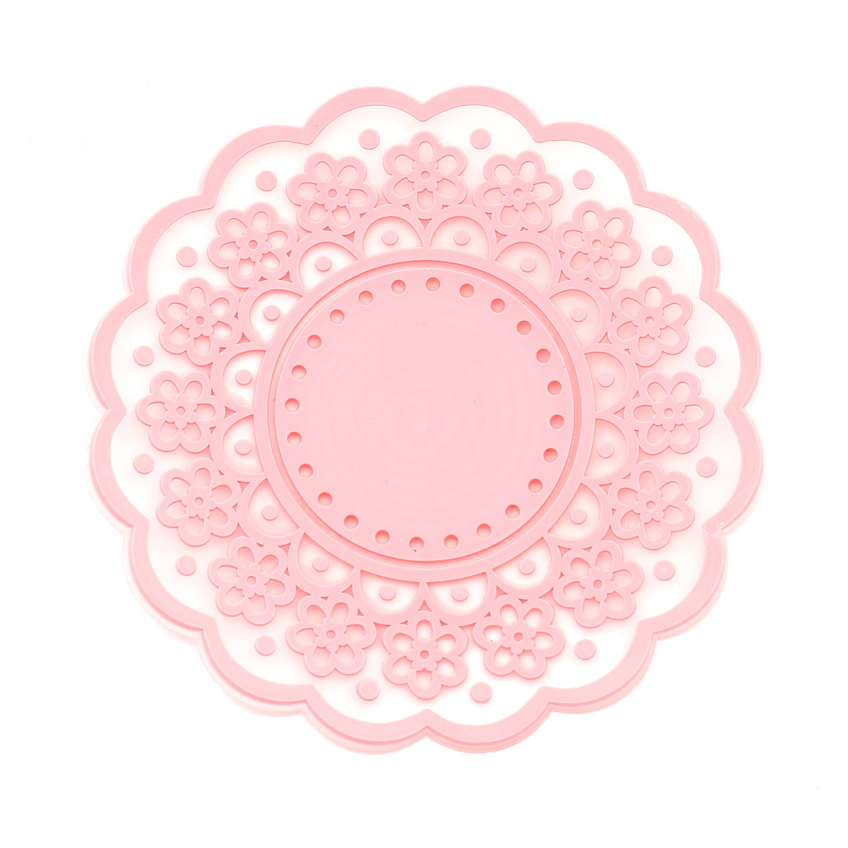 Round Flower Shape Cup Coaster 4