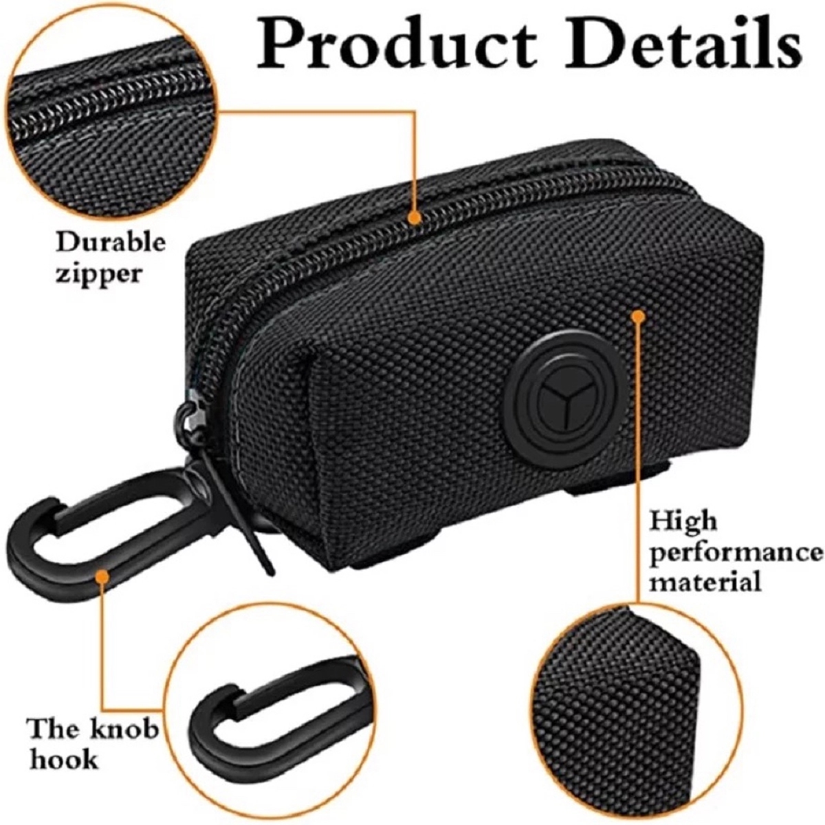 Leash Attached Pet Poop Bag Pouch 2