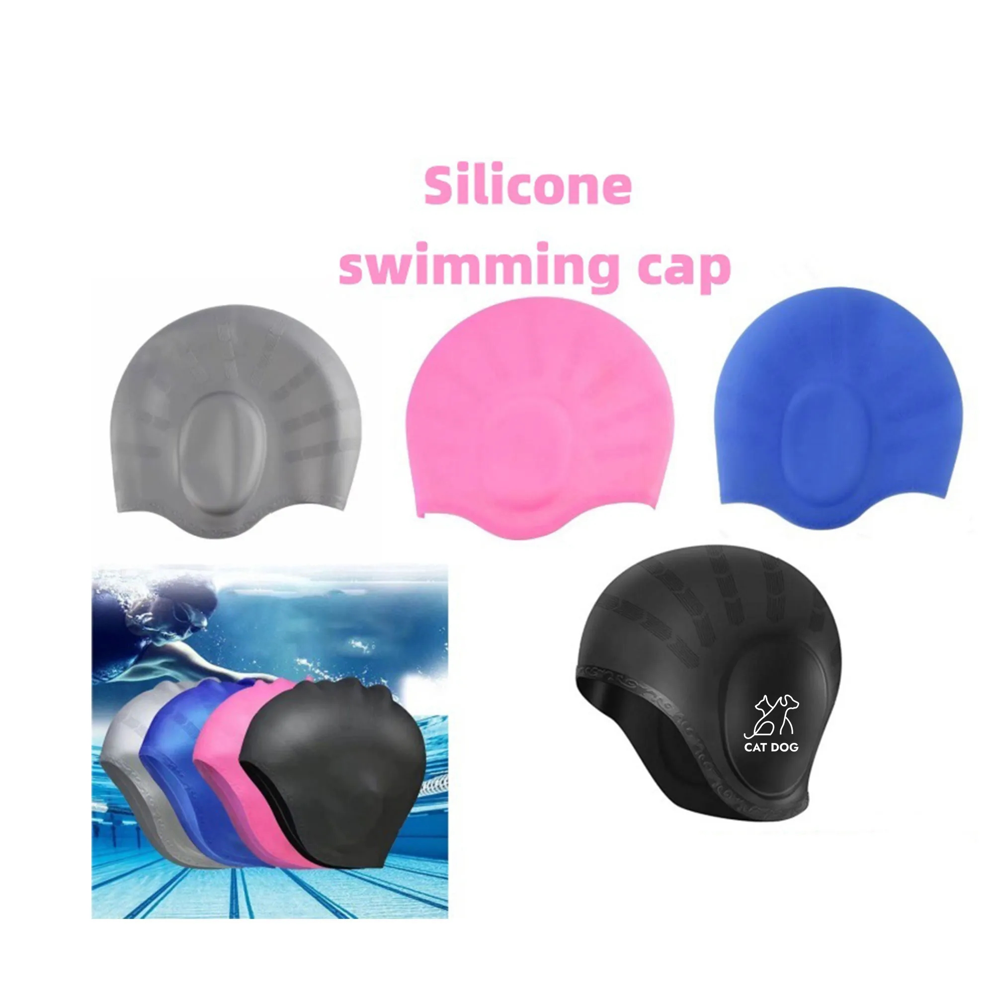 Adult Silicone Swimming Cap