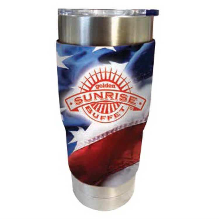 Full Color Comfort Grip Tumbler Neoprene Sleeve for 20-22 oz Tumblers