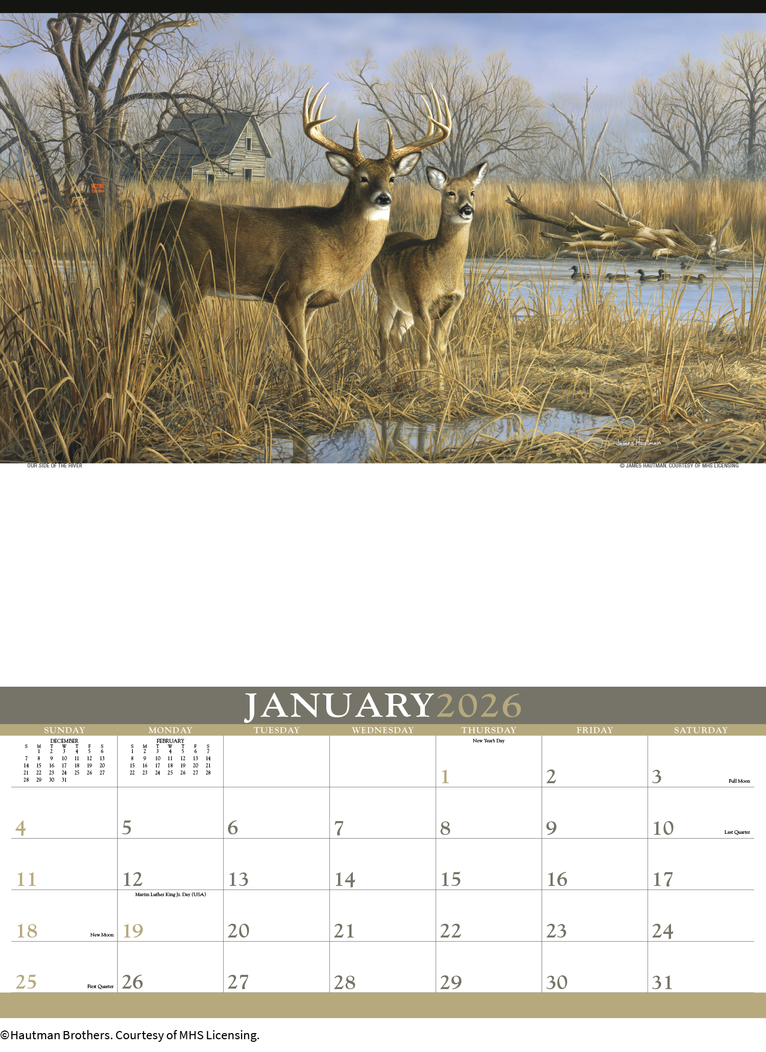 Triumph® Calendars Wildlife Art by the Hautman Brothers Calendar 7
